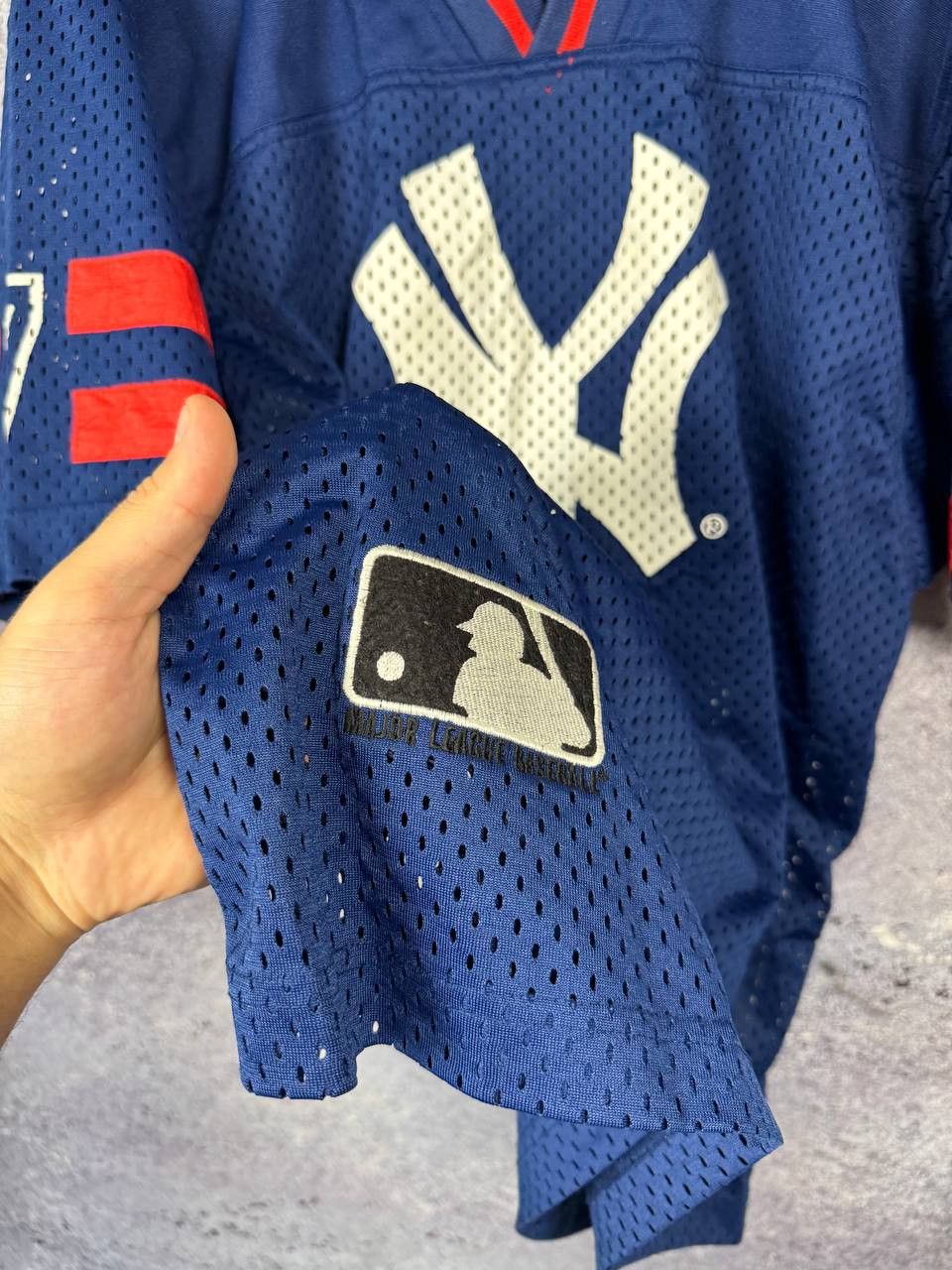 NFL × New York Yankees 90's New York Yankees Campri Vintage Baseball Jersey Size US M / EU 48-50 / 2 - 7 Thumbnail