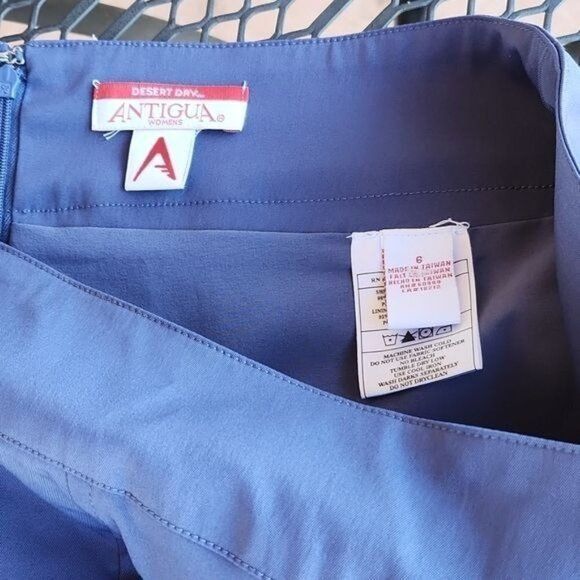 Antigua Antigua Desert Dry Pocketed Blue Sz 6 Skort Size 28" / US 6 / IT 42 - 3 Thumbnail