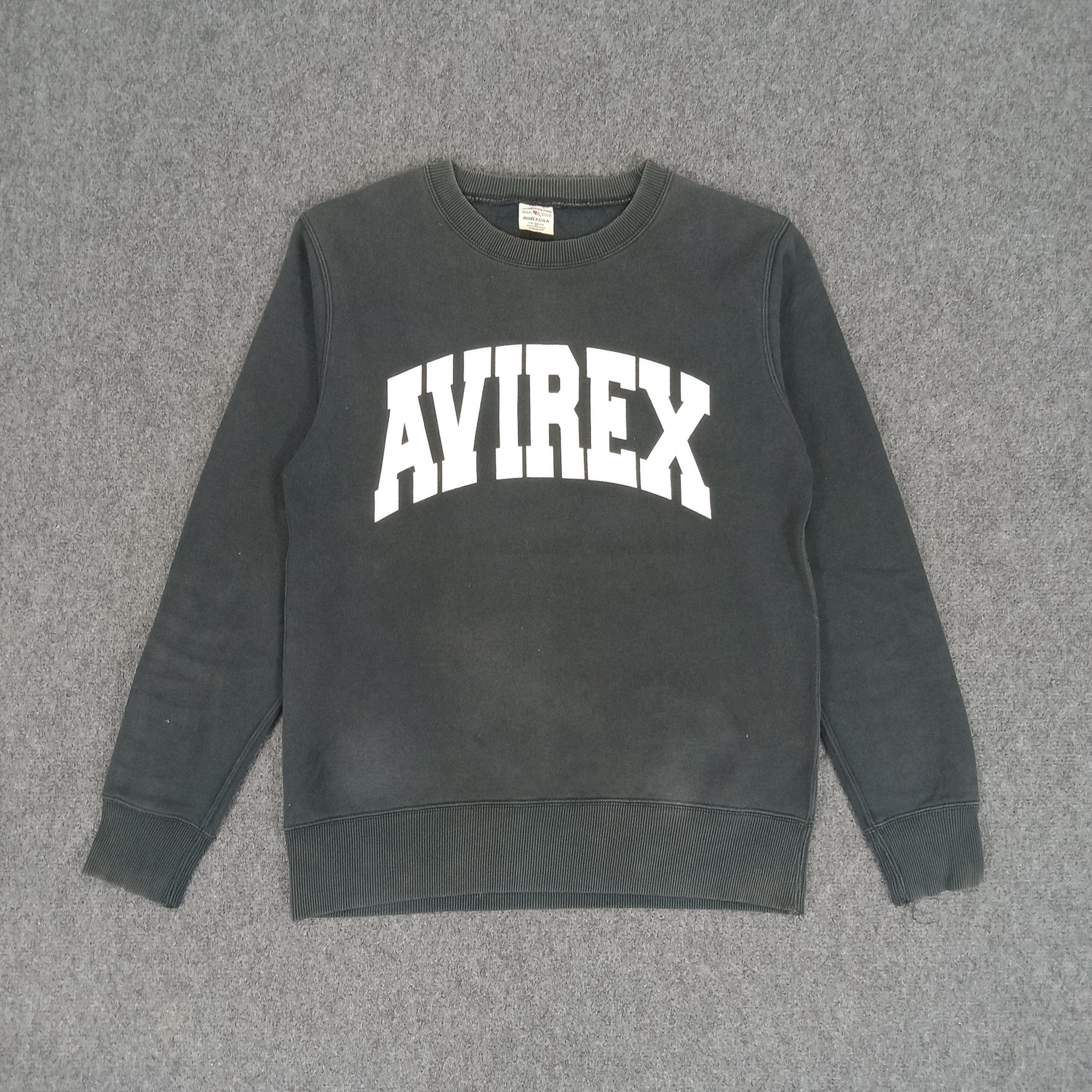 Avirex × Vintage Avirex Military Style Spellout Sweatshirt Size US S / EU 44-46 / 1 - 1 Thumbnail