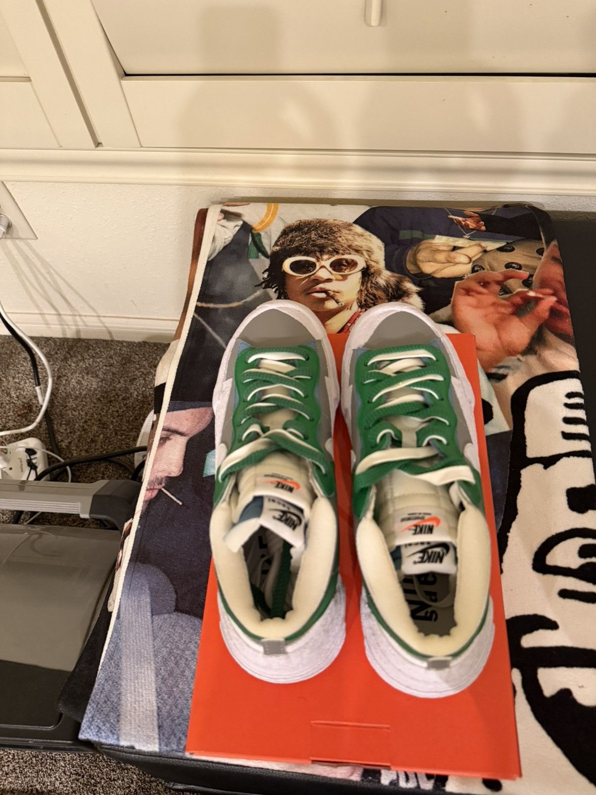Nike × Sacai Nike x Sacai Blazer Low Classic Green Size US 9.5 / EU 42-43 - 5 Thumbnail