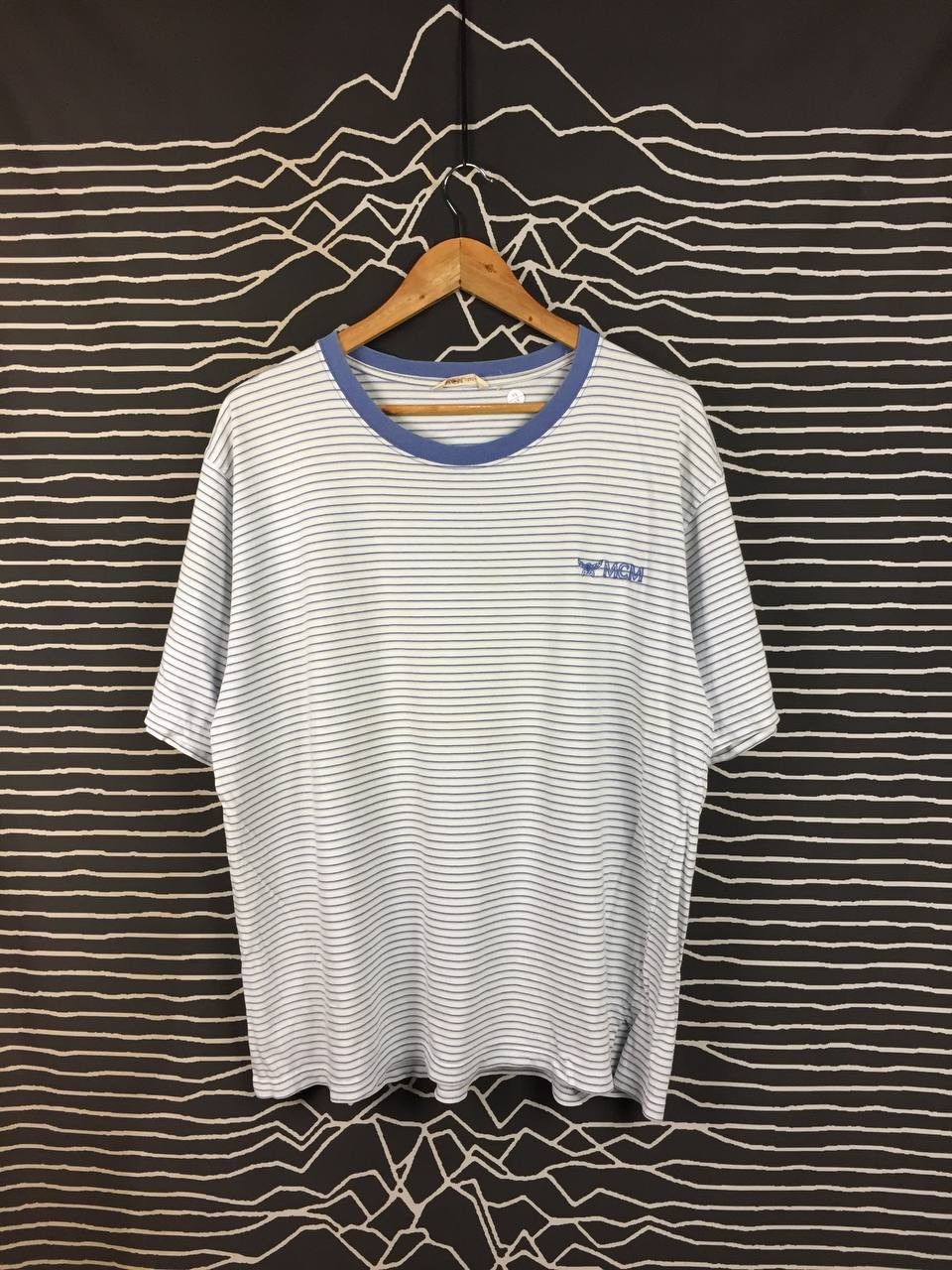 MCM Vtg MCM Modern Creation München Légère Striped Tee Size US XL / EU 56 / 4 - 2 Thumbnail