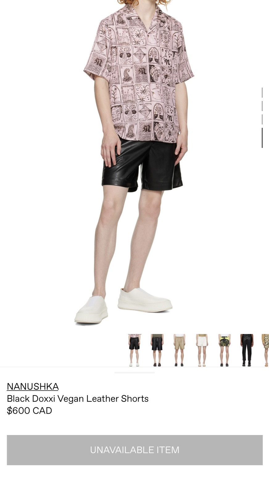 Nanushka Doxxi vegan leather short - black Size US 32 / EU 48 - 8 Thumbnail