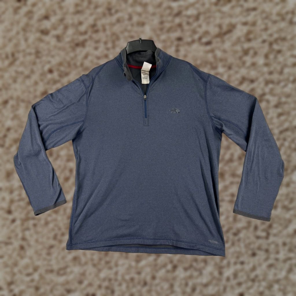 The North Face The North Face Sweater Mens Large Blue Long Sleeve 1/4 Zip Polyester Read Size US L / EU 52-54 / 3 - 1 Thumbnail