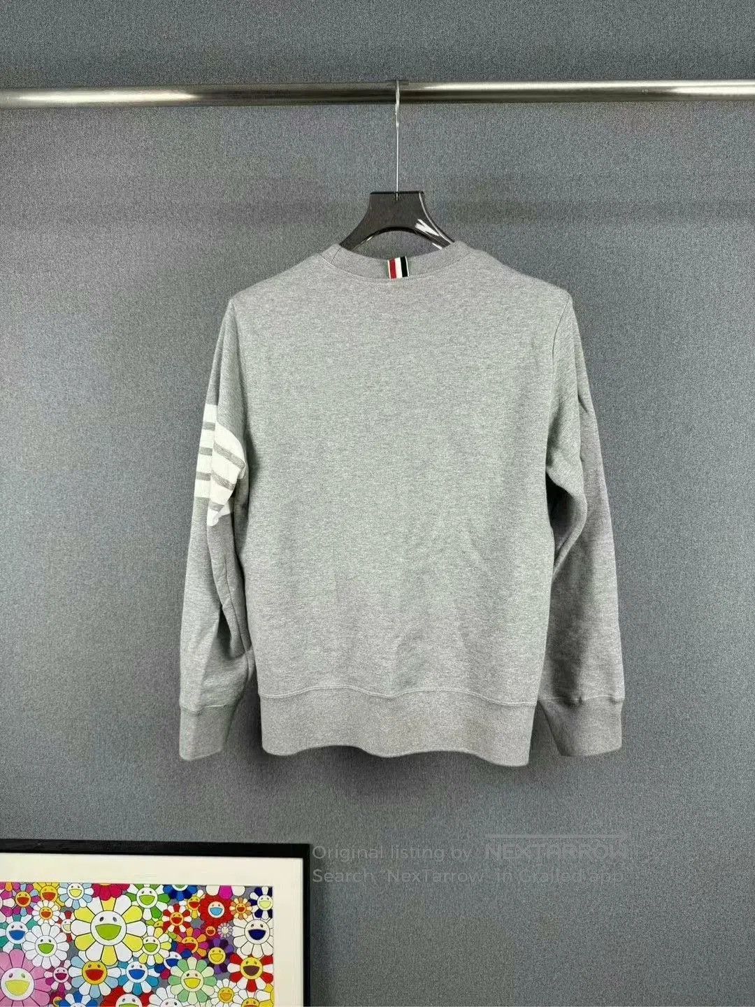 Thom Browne thom browne gray striped knit sweatshirt. Size US M / EU 48-50 / 2 - 2 Thumbnail