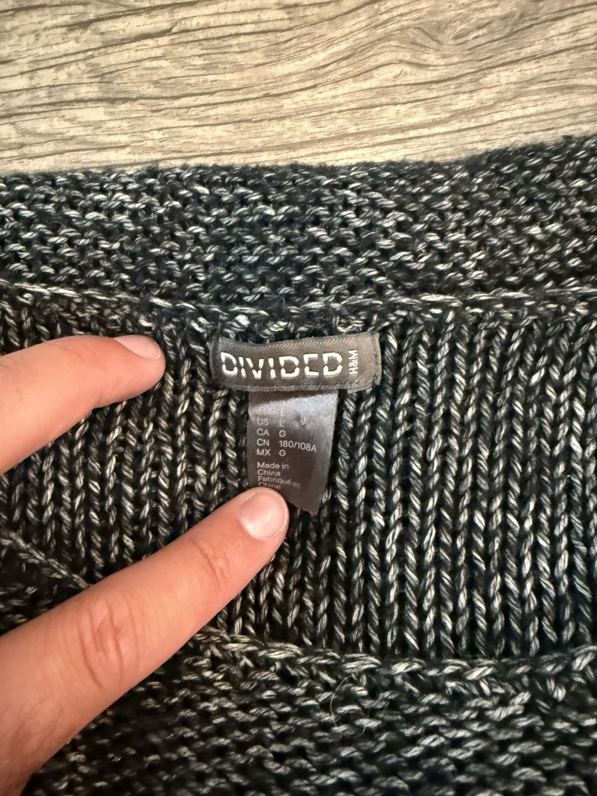 H&M Mesh knitwear long sleeve Size US L / EU 52-54 / 3 - 2 Thumbnail