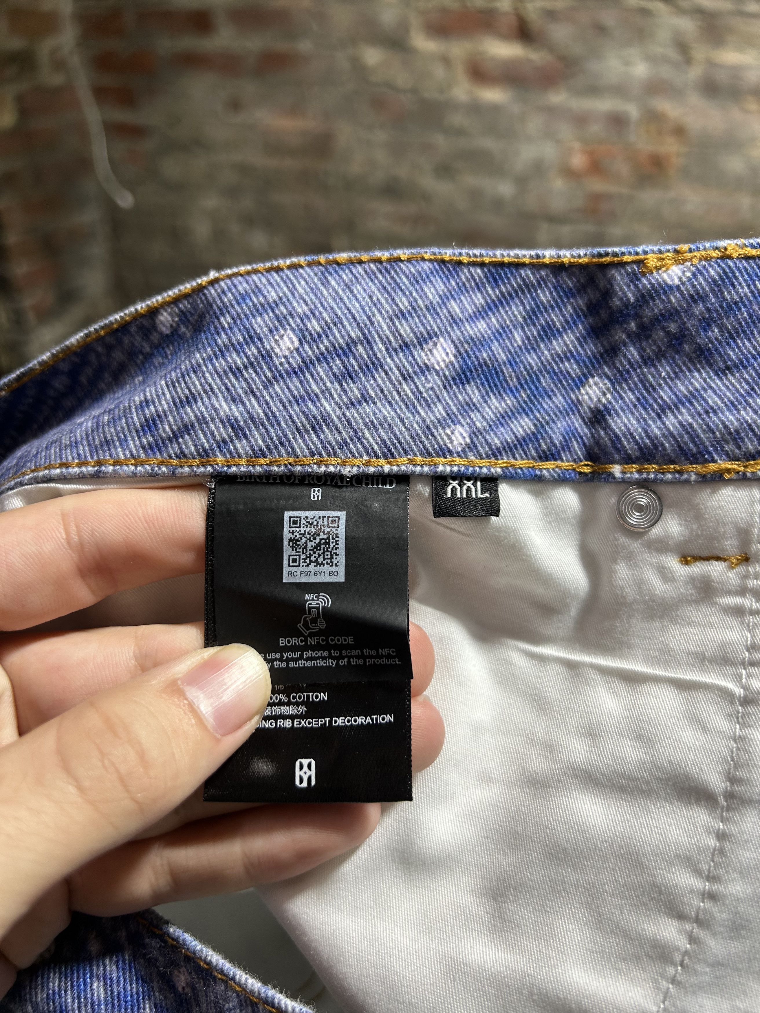 Birth of Royal Child Birth of a Royal Child Diamond Boro-Jeans Size US 40 / EU 56 - 5 Thumbnail