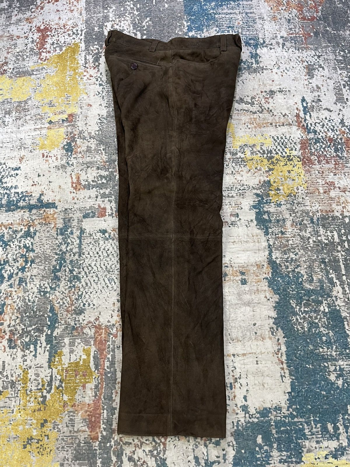 Katharine Hamnett London Katharine Hamnett Sheepskin Suede Leather Pants Size 28" / US 6 / IT 42 - 11 Thumbnail