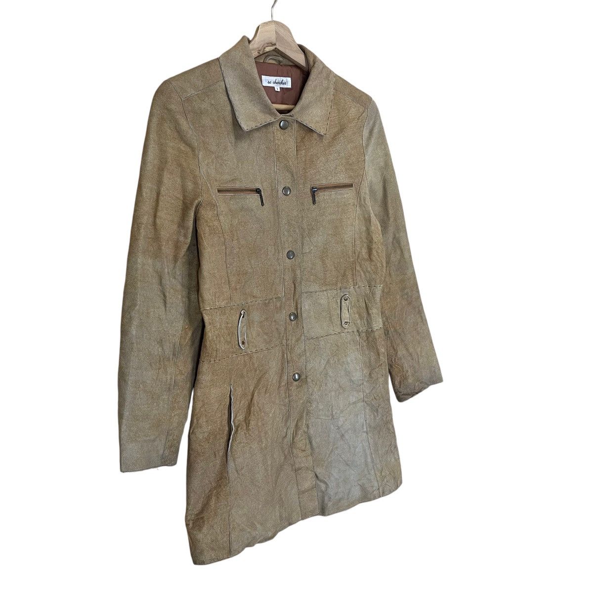 Genuine Leather Vintage 90s Se Chercher Sheepskin Leather Jacket Size XS Size US XS / EU 42 / 0 - 2 Thumbnail