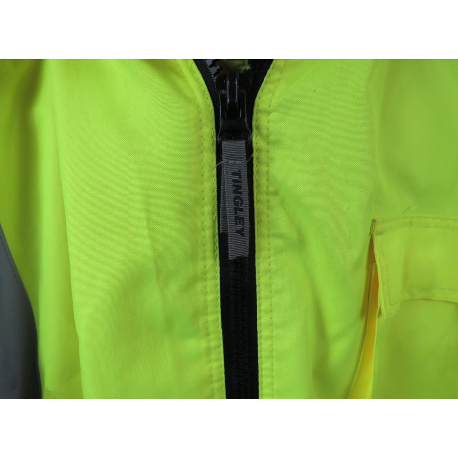 Vintage VINTAGE Reflective Bomber II Jacket 4XL Hi-Vis WaterProof ANSI Green Mens Flight Coat Size US XXL / EU 58 / 5 - 5 Thumbnail