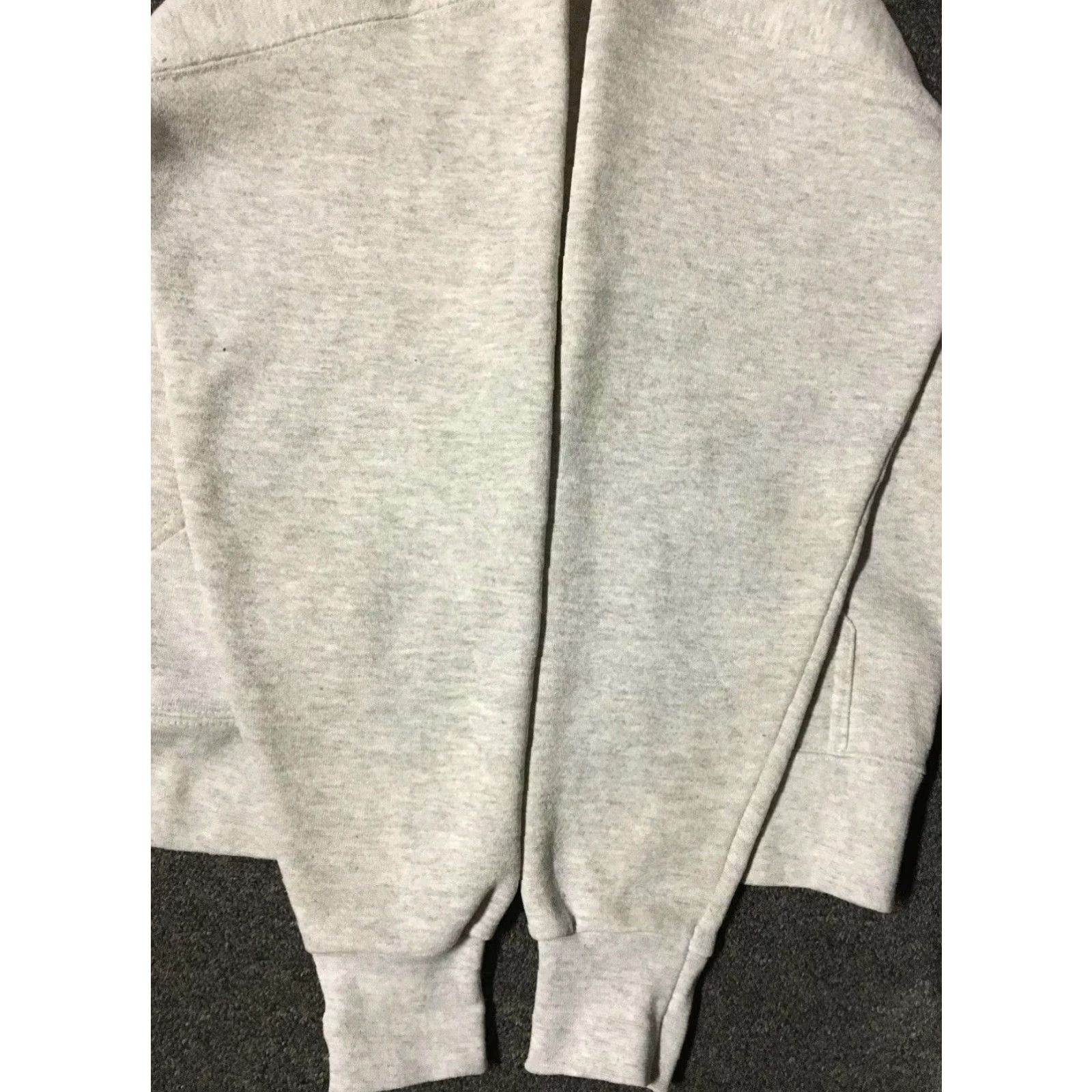 Vintage VINTAGE American Vintage Gray Zip Hoodie Sweatshirt M USA 80s 90s Blank Track Biker Punk Surf Skate Mens Size US M / EU 48-50 / 2 - 4 Thumbnail