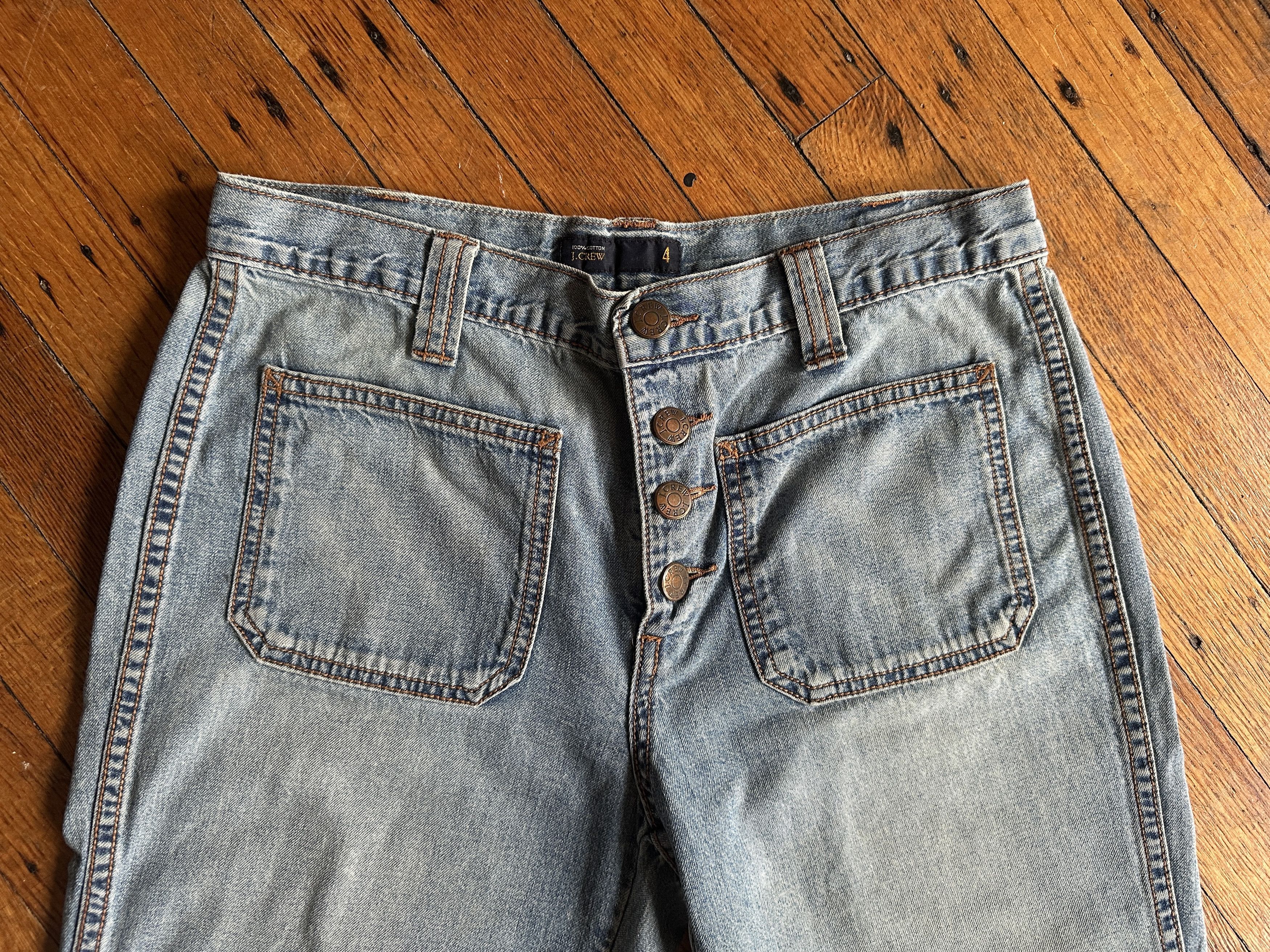 J.Crew Vintage J.Crew low rise front patch pocket jeans wmn's sz 4 Size 25" / US 0 / IT 36 - 2 Thumbnail