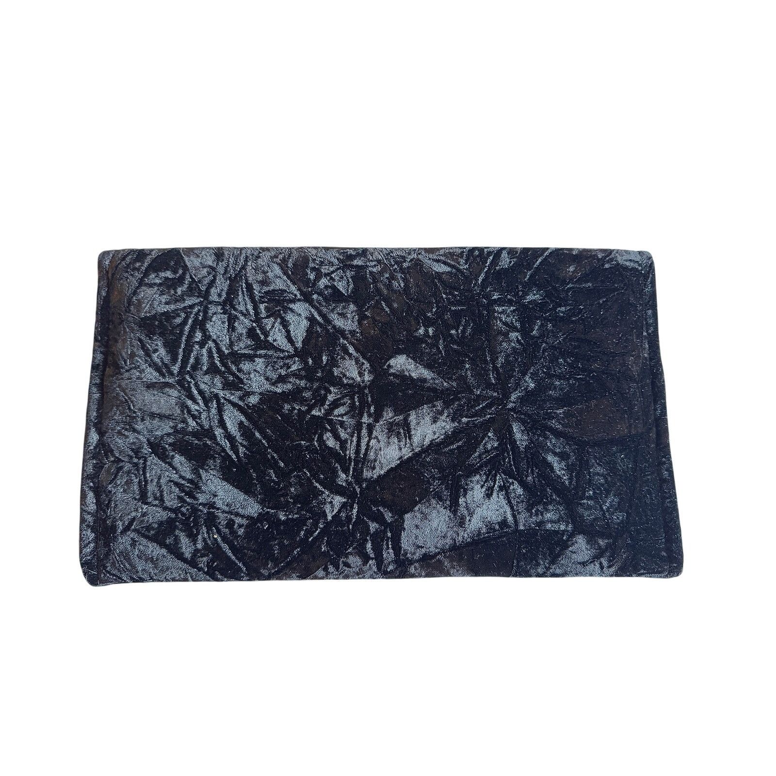 Other Women's NWT Black Velvet / Silk Clutch w/ Gold Plated Strap Size ONE SIZE - 2 Thumbnail