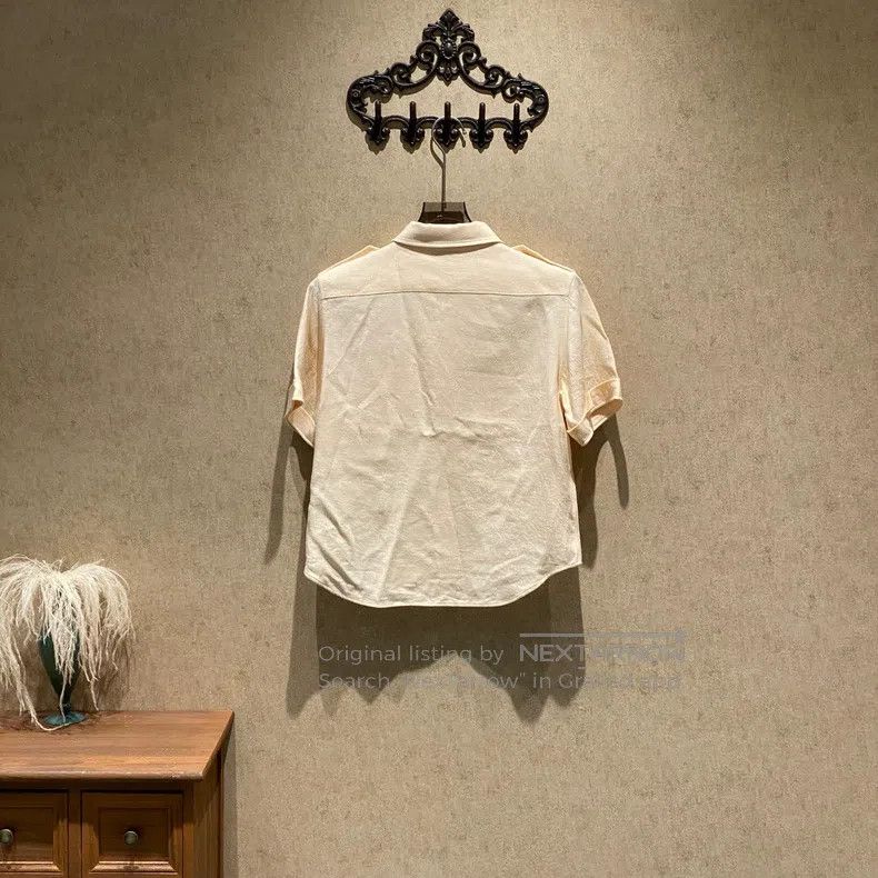 Loro Piana Loro Piana Nude Pink Short Sleeve Shirt Size S / US 4 / IT 40 - 2 Thumbnail