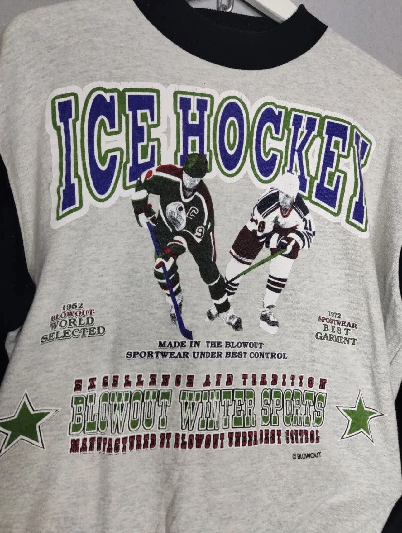 NHL Vintage Blowout Ice Hockey Sweatshirt Graphic Pullover Size US L / EU 52-54 / 3 - 5 Thumbnail