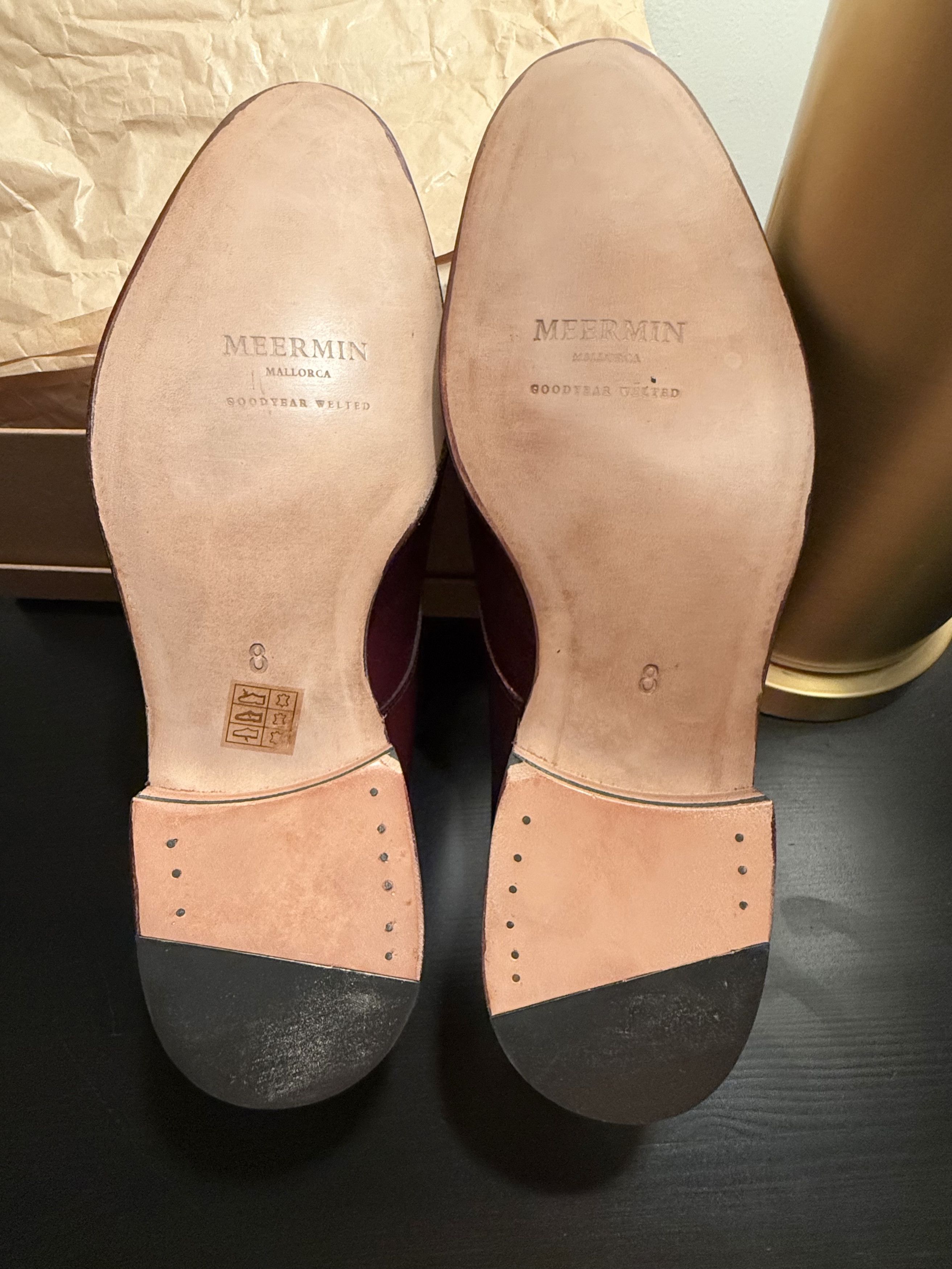 Meermin Meermin Burgundy Calf Double Monks, US 9 / UK 8 Size US 9 / EU 42 - 8 Thumbnail