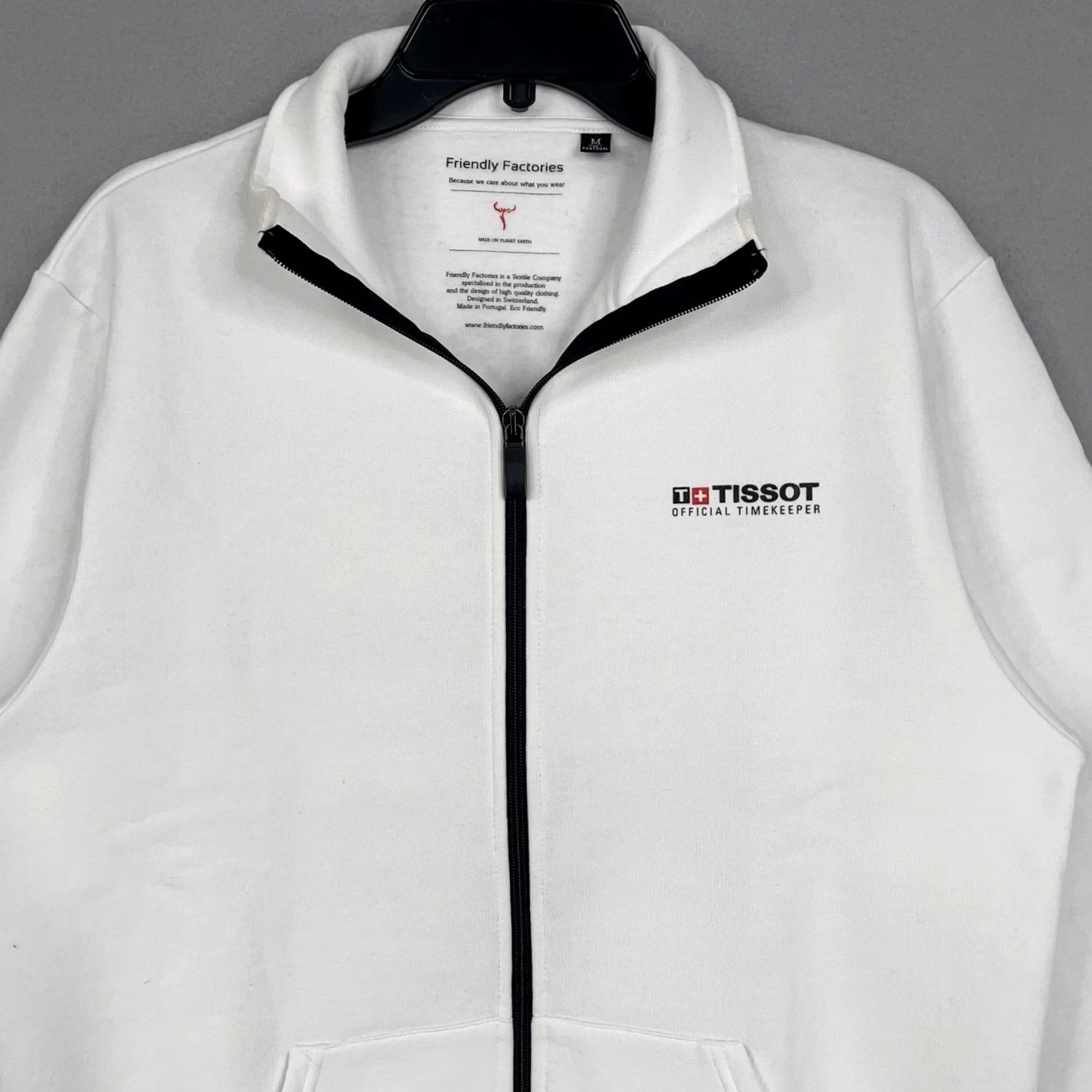Tissot Tissot Sweatshirt Mens Medium White Full Zip Friendly Factories Swiss Watch Logo Size US M / EU 48-50 / 2 - 2 Thumbnail