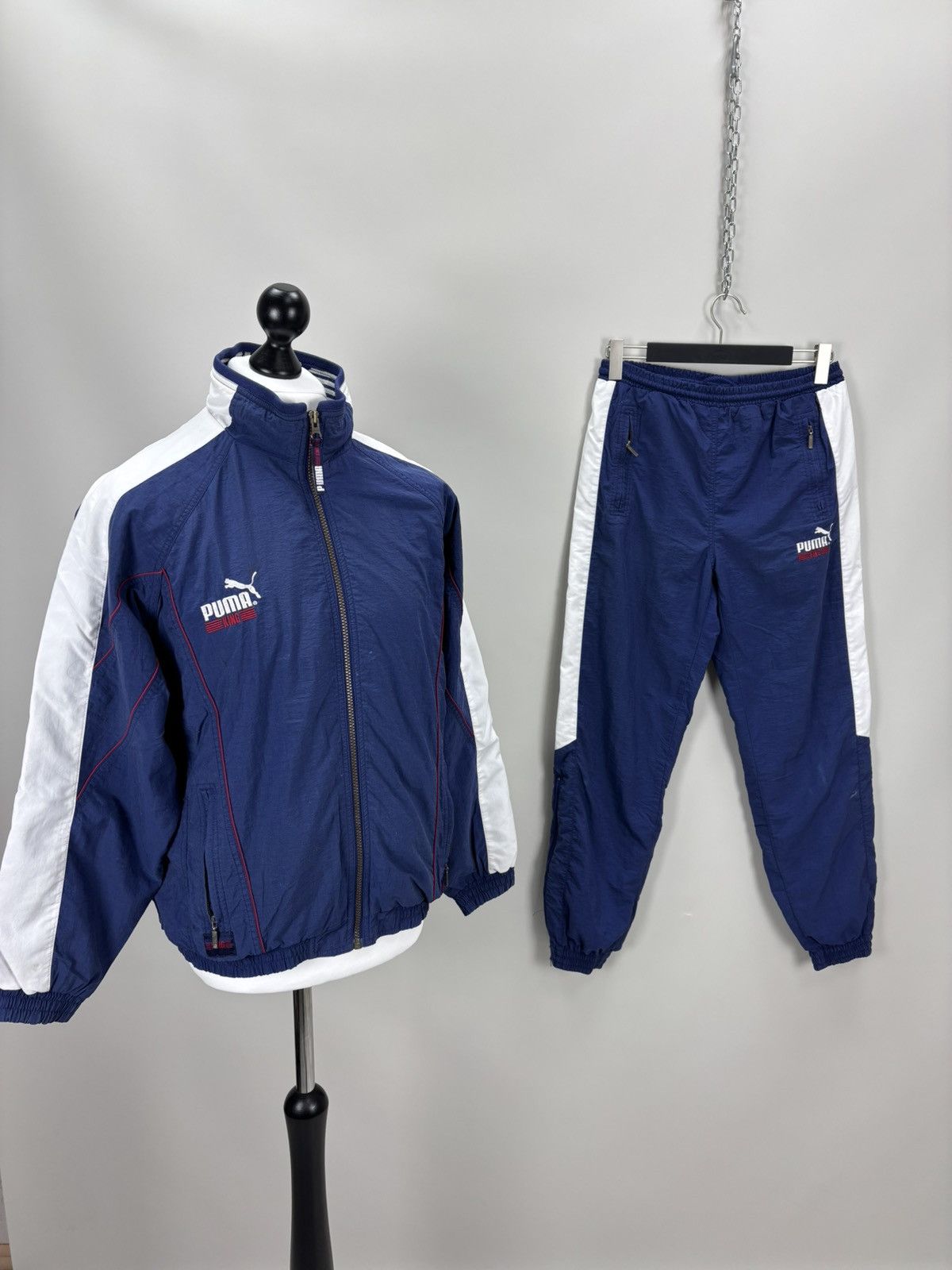 Mens vintage suit Puma King Size S Color Blue