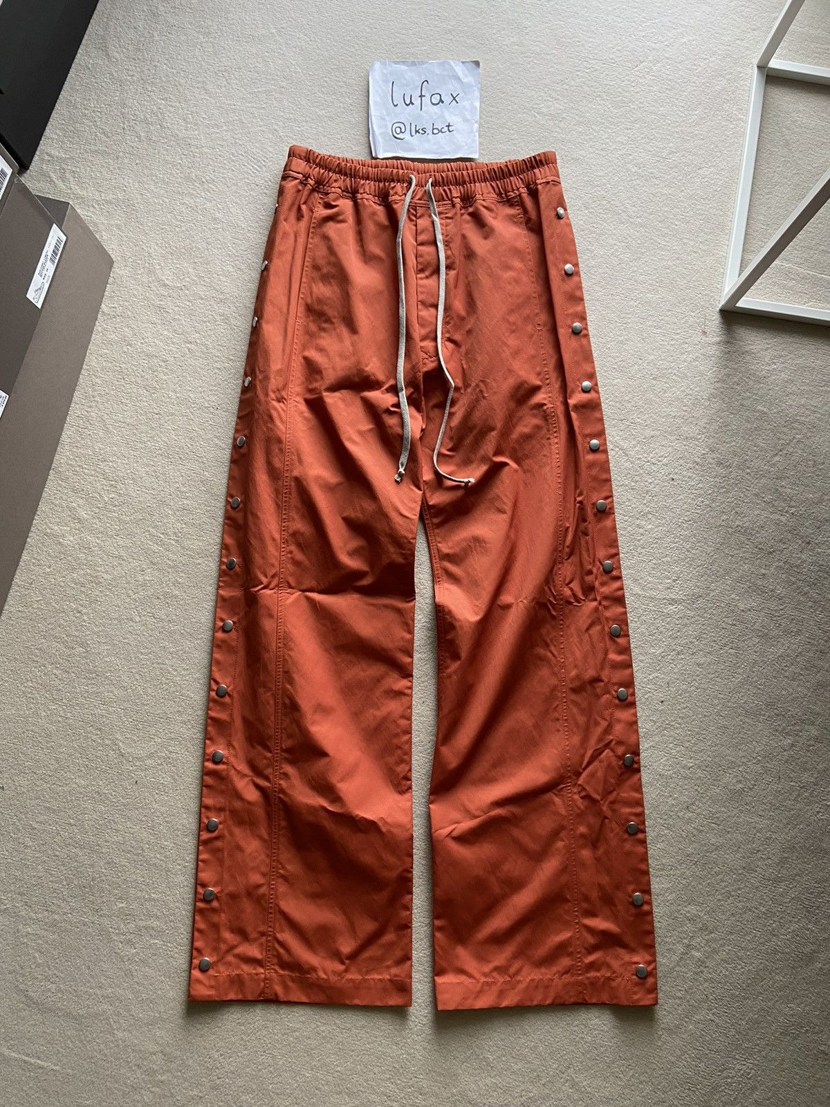 Pre-owned Rick Owens X Rick Owens Drkshdw Sample Ss22 Fogachine Orange Pusher Pants