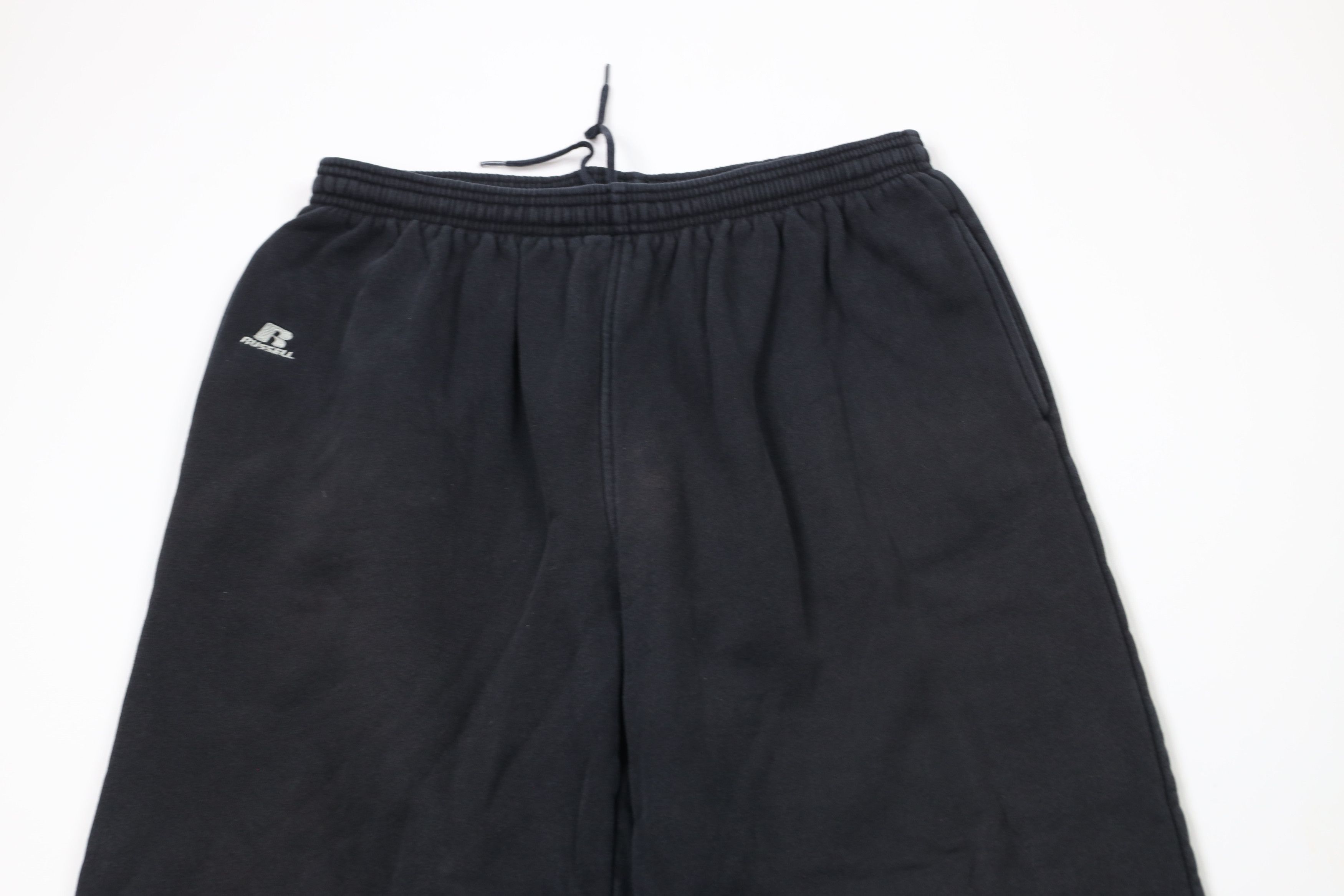 Russell Athletic × Vintage Vintage Y2K Russell Athletic Heavyweight Sweatpants Black Size US 38 / EU 54 - 2 Thumbnail