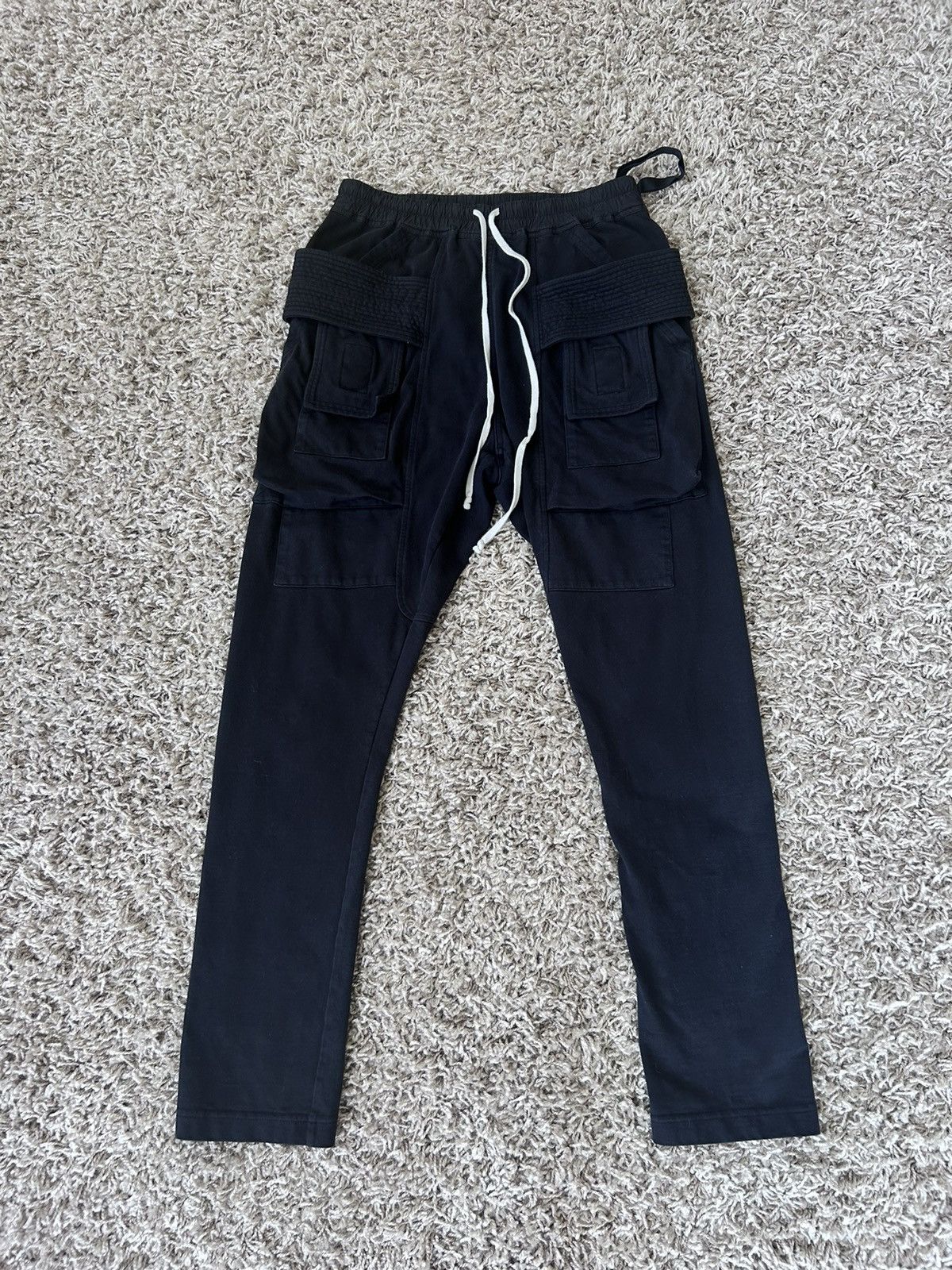 Rick Owens Rick Owens DRKSHDW Creatch Cargo Sweatpants Black Size XS |  Grailed