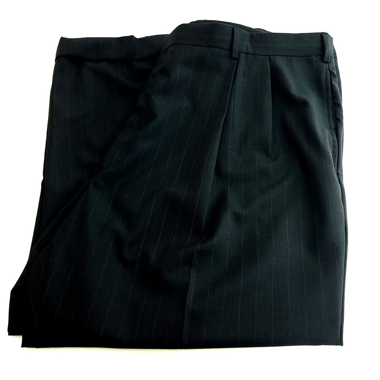Jos. A. Bank Jos A Bank Wool 2 Button 2 Piece Suit 50L Blue Striped 46/26 Size 50L - 3 Thumbnail