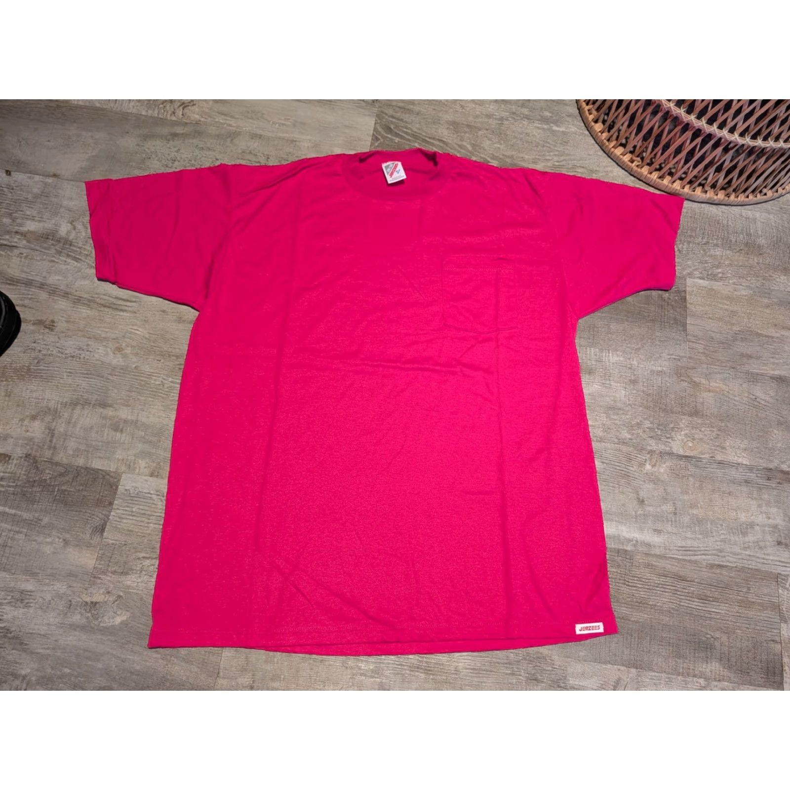 Jerzees VINTAGE Jerzees 50/50 Tee Shirt Lot Of 2 USA Made XL Pink & Yellow Short Sleeve Crew Neck Mens 90s NWOT Size US XL / EU 56 / 4 - 5 Thumbnail