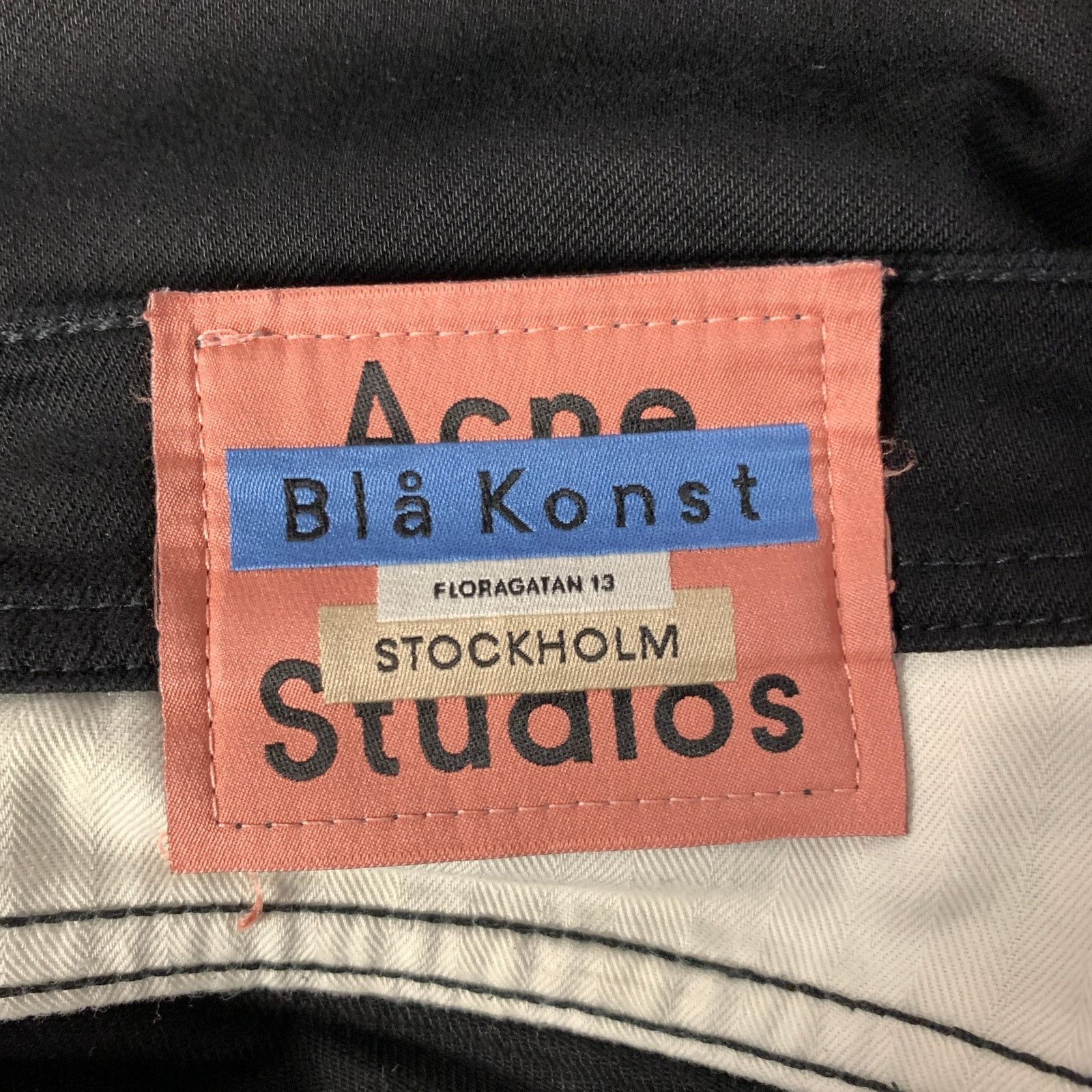 Acne Studios ACNE Size 31 Black Cotton Slim Fit Jeans Size US 31 - 4 Thumbnail