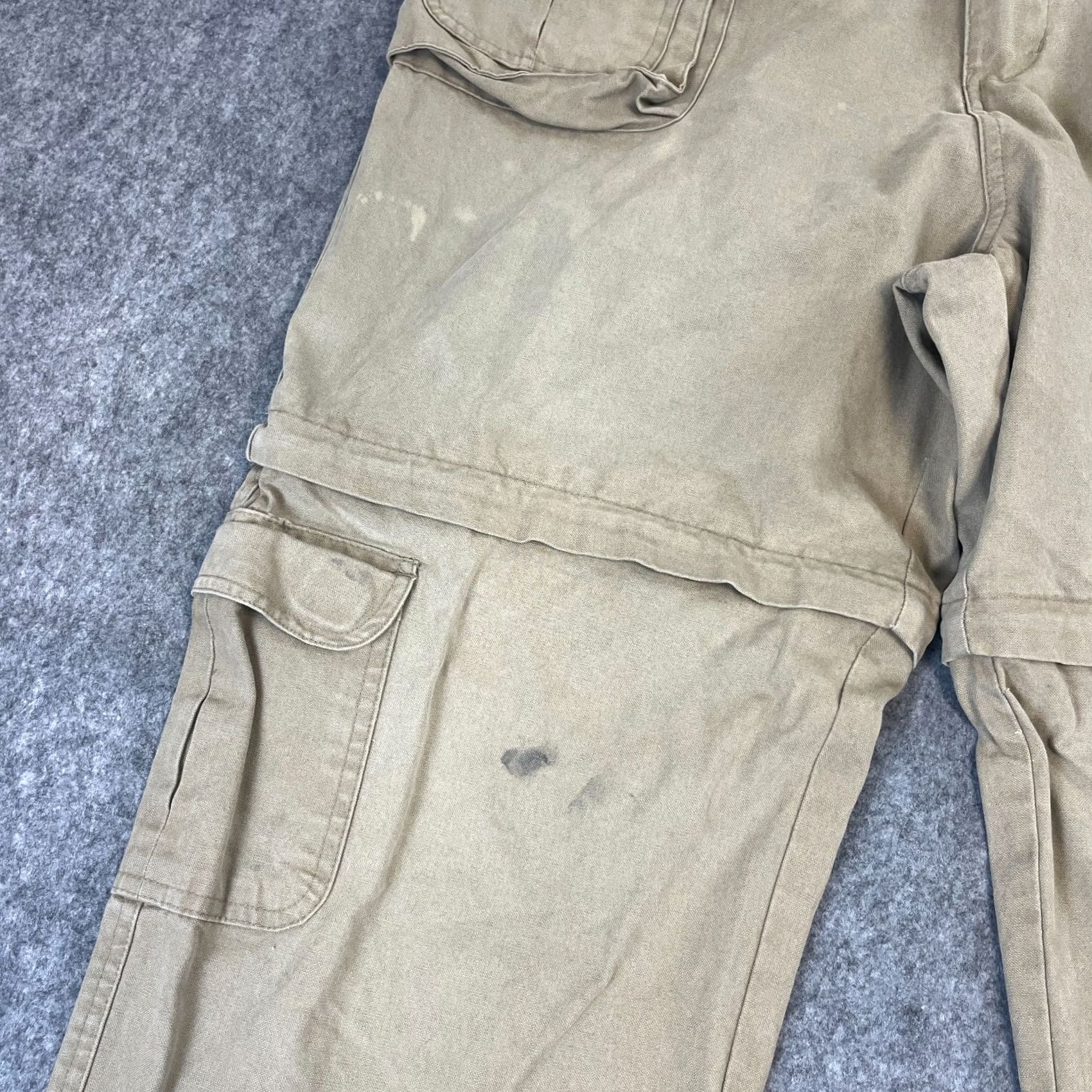 Dickies Dickies Mens Cargo Trousers Pants 34 Short Baggy Convertible Zip Off Workwear Beige Cotton 5-Pocket Cargo Regular Mens Size US 34 / EU 50 - 3 Thumbnail