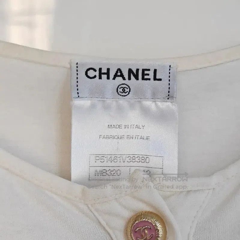 Chanel Chanel Spring Autumn Cotton Printed Long Sleeve Tee . Size L / US 10 / IT 46 - 5 Thumbnail