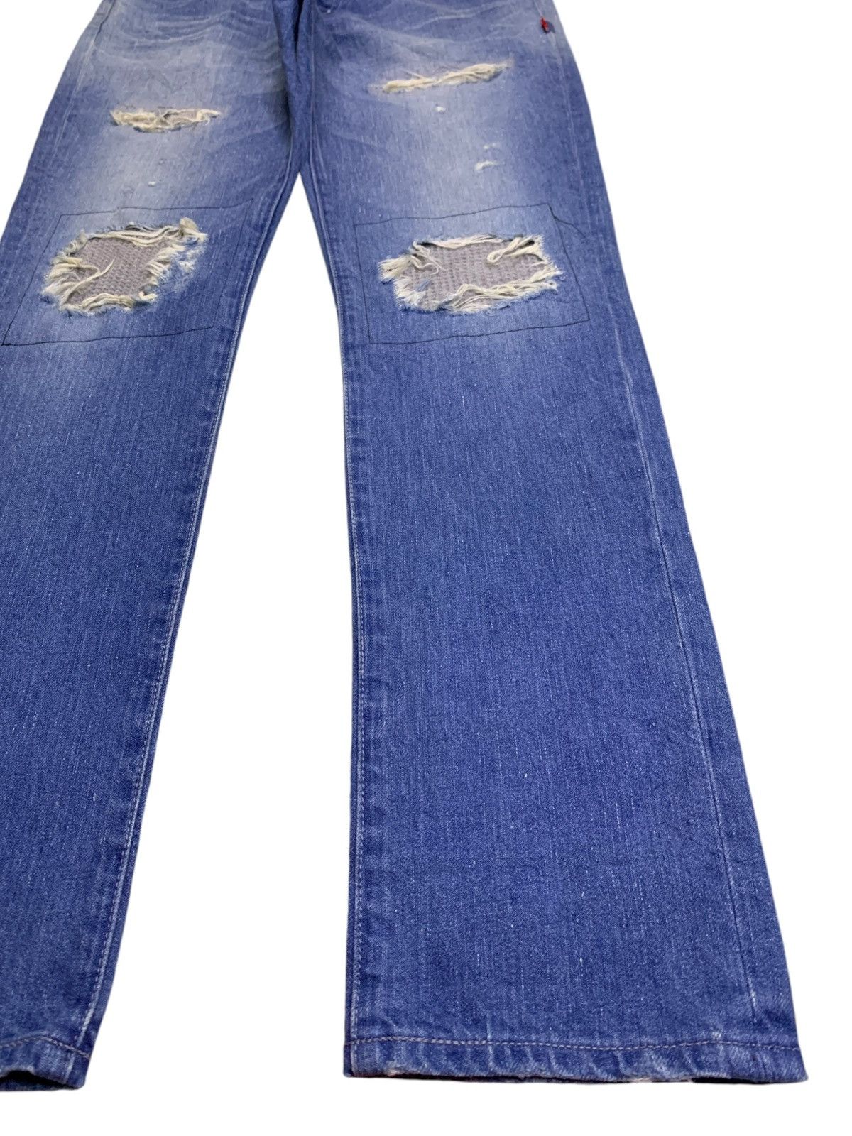 Wtaps Vintage USA Wtaps Faded Wash Patch Distressed Jeans Size US 32 / EU 48 - 7 Thumbnail