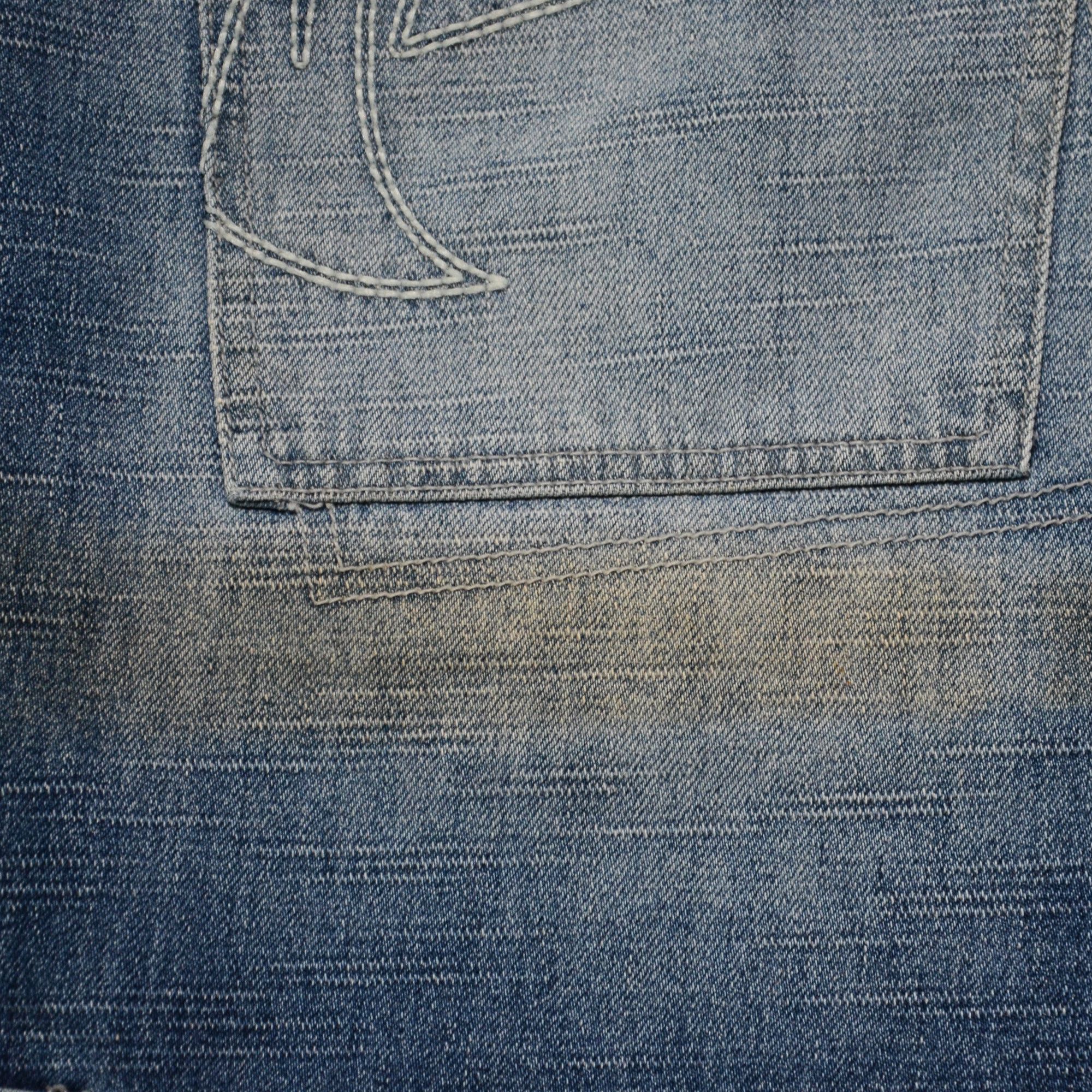 Phat Farm [Folding Color Defects] PF Denim Shorts 90s Streetwear Size US 36 / EU 52 - 12 Thumbnail