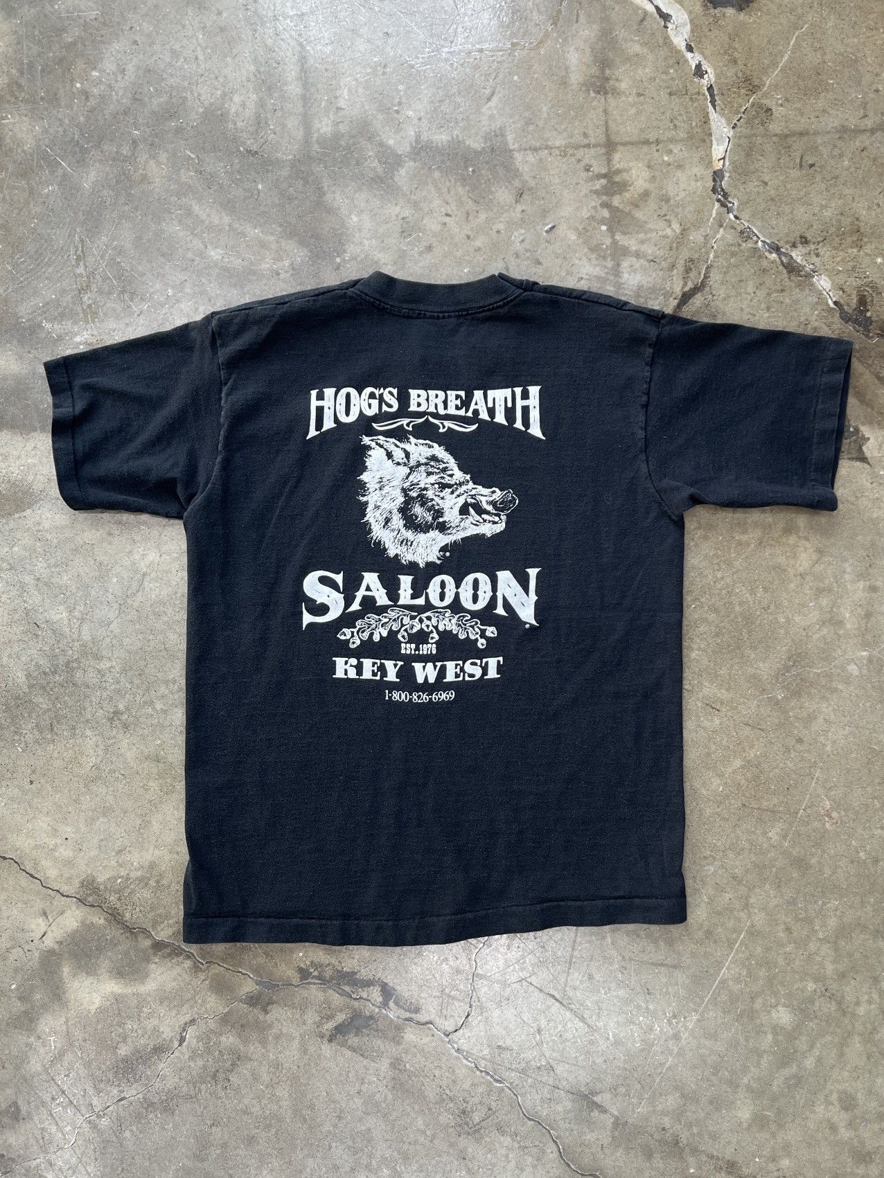 Vintage Vintage Hogs Breathe Better Saloon Singel Stitch Tee Large Size US L / EU 52-54 / 3 - 2 Thumbnail