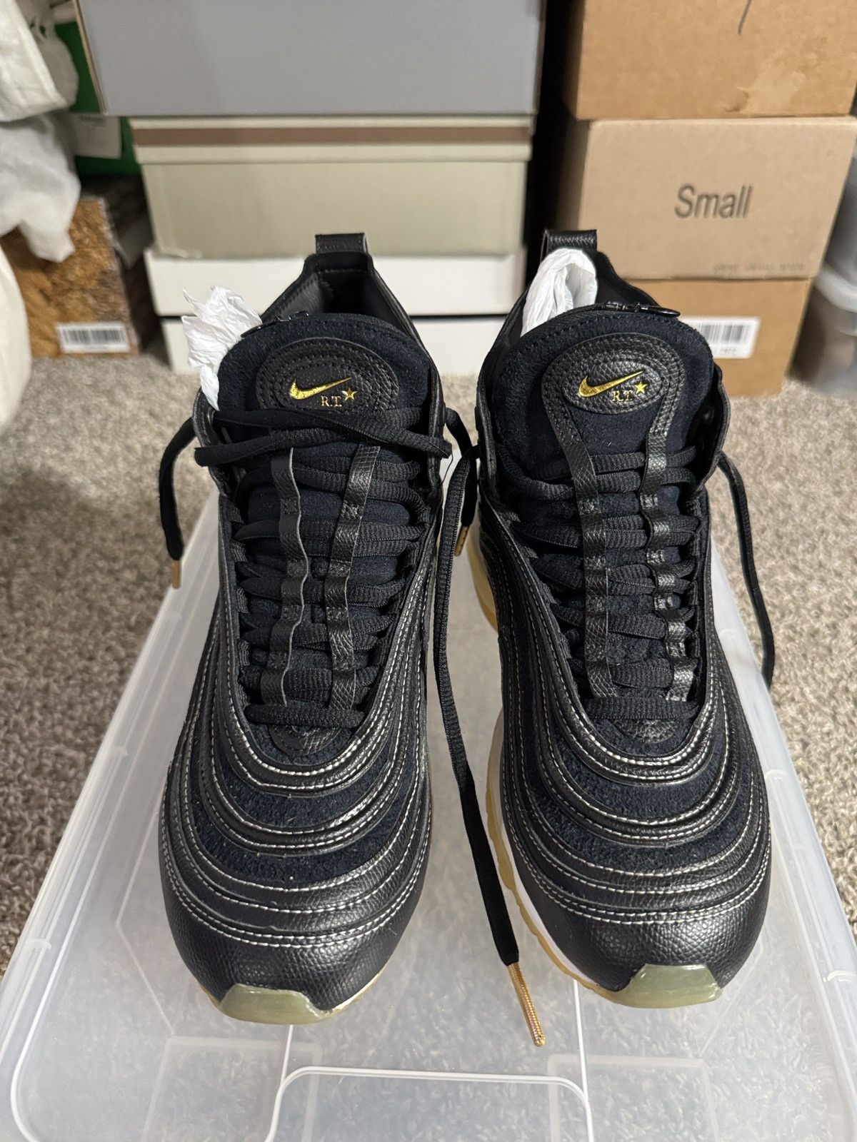 Nike × Riccardo Tisci Black Nike Air max 97 High top Size US 6.5 / EU 39-40 - 3 Thumbnail