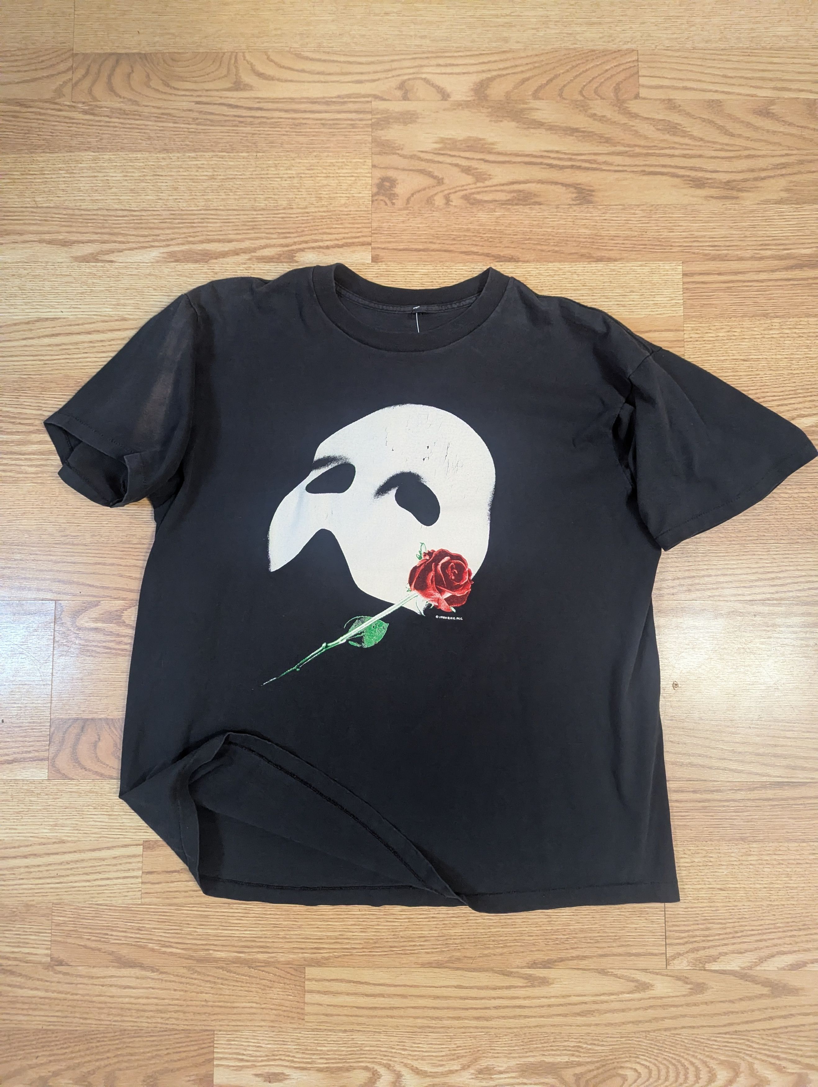 Vintage Vintage 80s Phantom of the Opera Graphic T-Shirt (Kanye) Size US XL / EU 56 / 4 - 1 Thumbnail