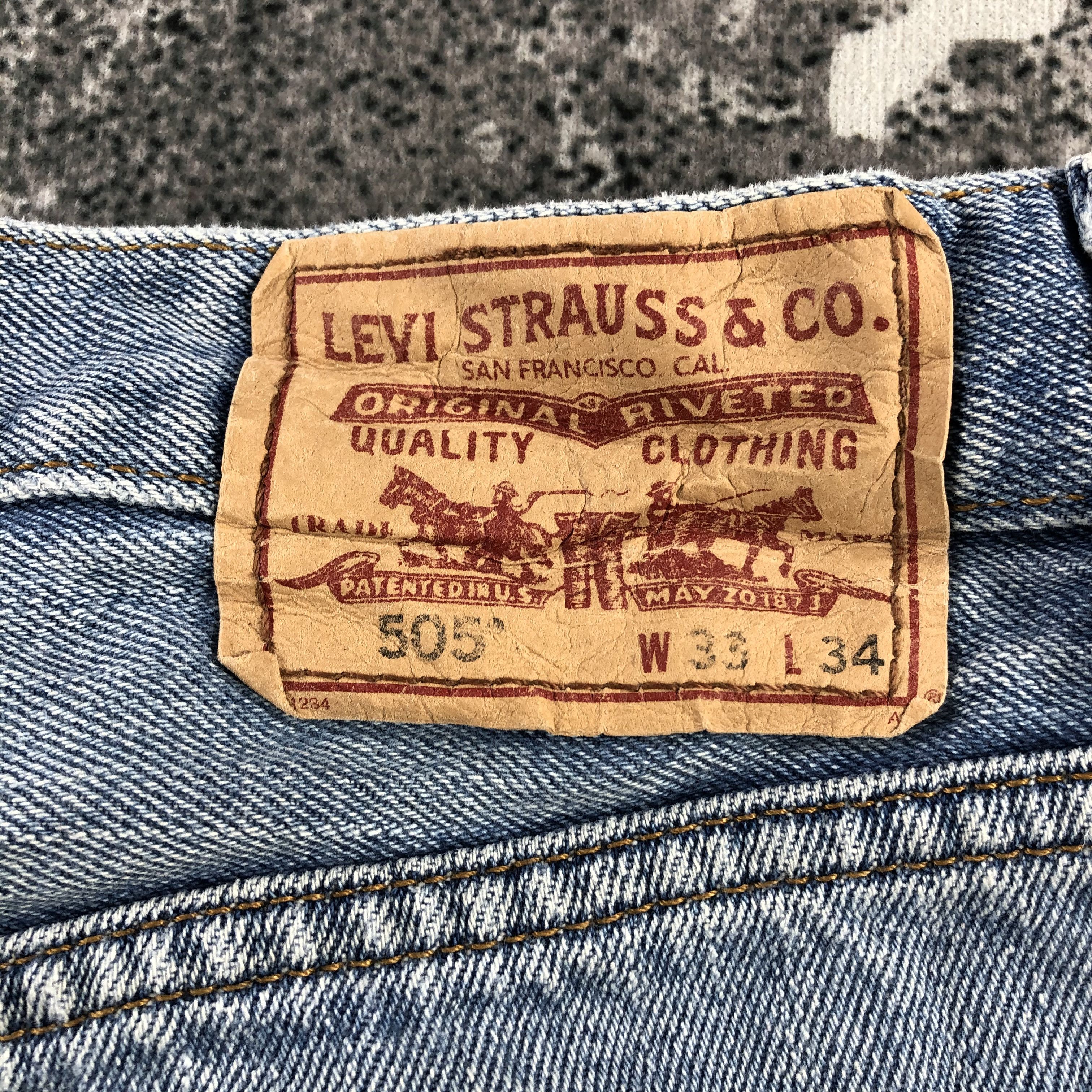 Levi's Vintage Levis 505 Jeans Faded Blue Denim KJ1120 Size US 33 - 5 Thumbnail
