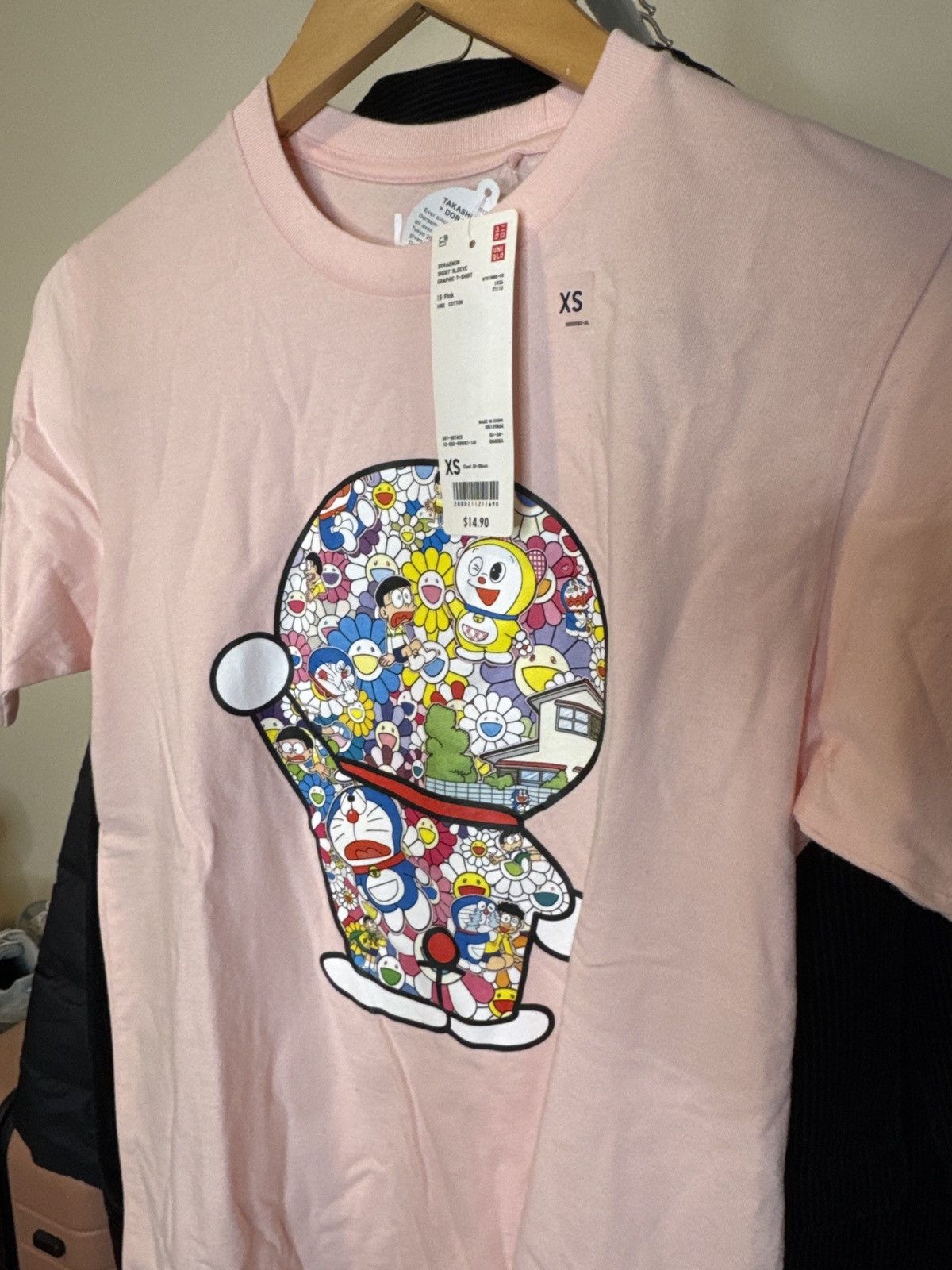 Takashi Murakami × Uniqlo UNIQLO Doraemon Murakami Mens XS Pink Graphic Tee Size US XS / EU 42 / 0 - 2 Thumbnail