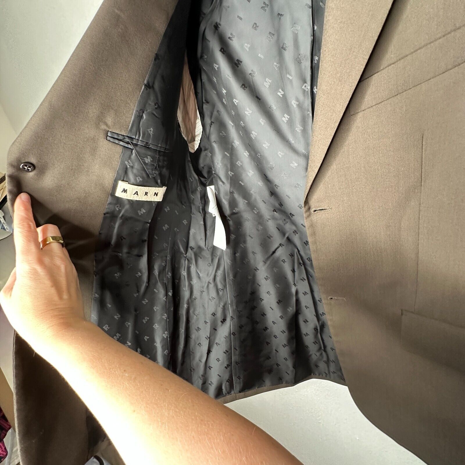 Marni Marni Brown Two Button Notched Collar Wool Blazer Jacket 44 Size US S / EU 44-46 / 1 - 12 Thumbnail