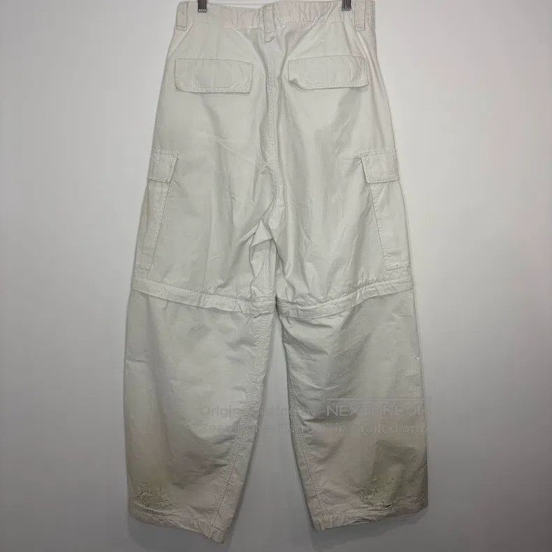 Balenciaga Balenciaga size XS White Vintage Destroyed Cargo Work Pant Size US 27 - 2 Thumbnail