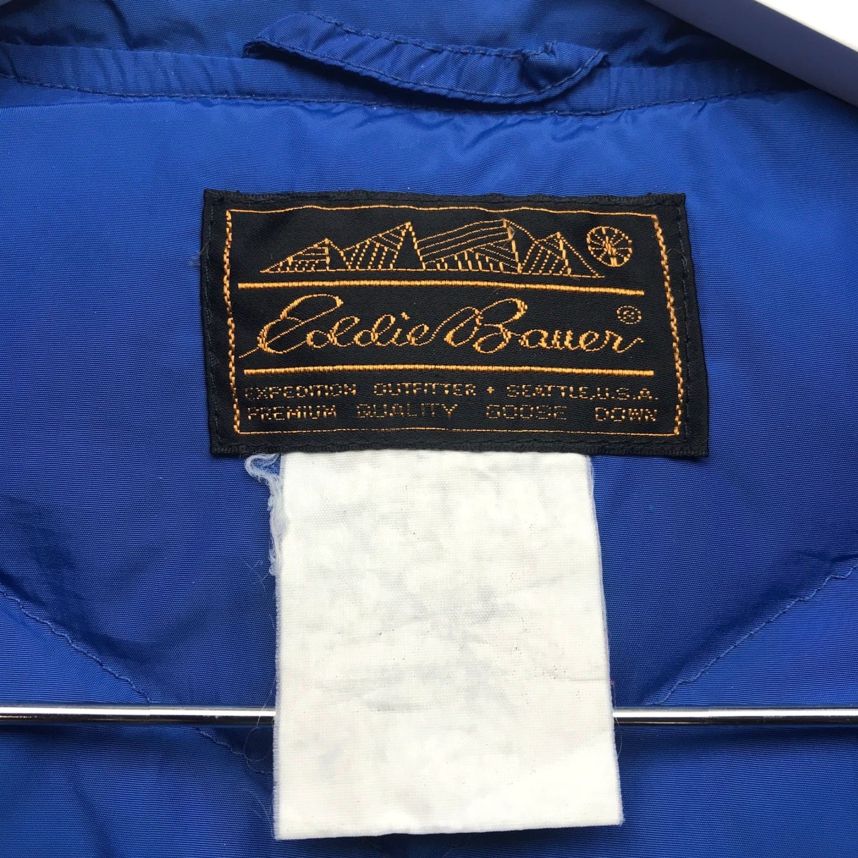 Eddie Bauer VINTAGE Eddie Bauer Puffer Vest Jacket Mens M Sleeveless Blue Goose Down Zip Pockets All Seasons 90s Casual Short Jacket/Coat Size US M / EU 48-50 / 2 - 3 Thumbnail
