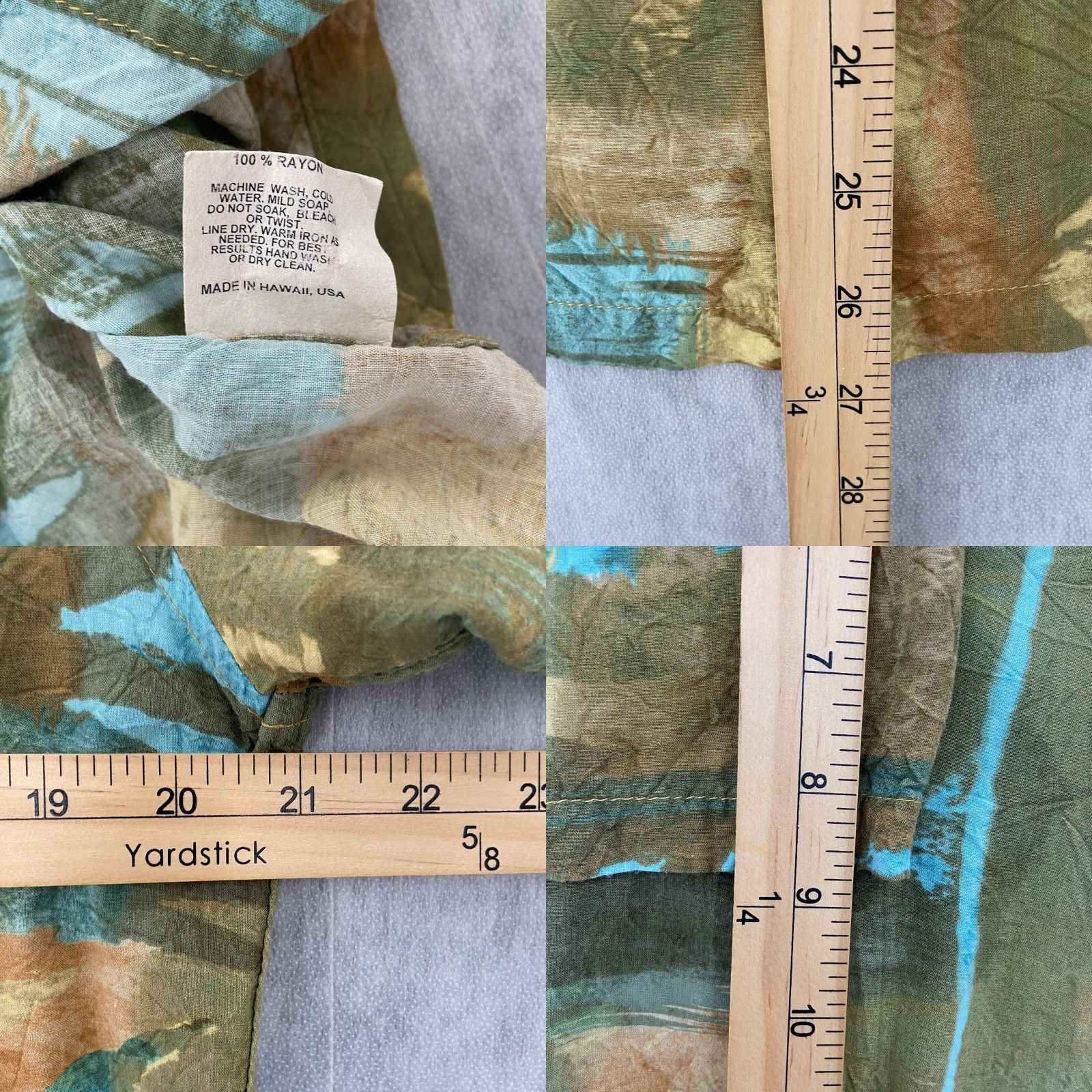 Jams World VINTAGE Jams World Hawaiian Shirt Mens Adult Medium Green Rayon Geometric 90s Casual Size US M / EU 48-50 / 2 - 8 Thumbnail