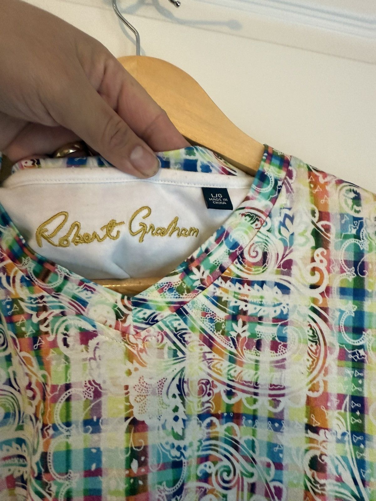 Robert Graham Multicolor Paisley & Plaid Print by Robert Graham Size US L / EU 52-54 / 3 - 5 Thumbnail