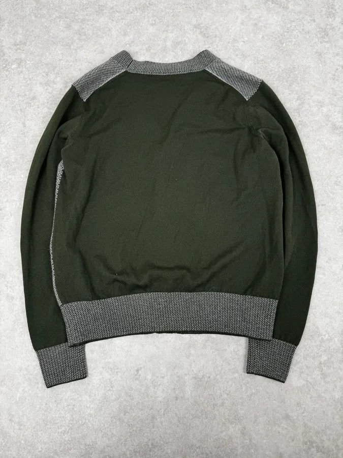 Bottega Veneta FW2017 Bottega Veneta Green & Grey Wool Cardigan Size US M / EU 48-50 / 2 - 4 Thumbnail