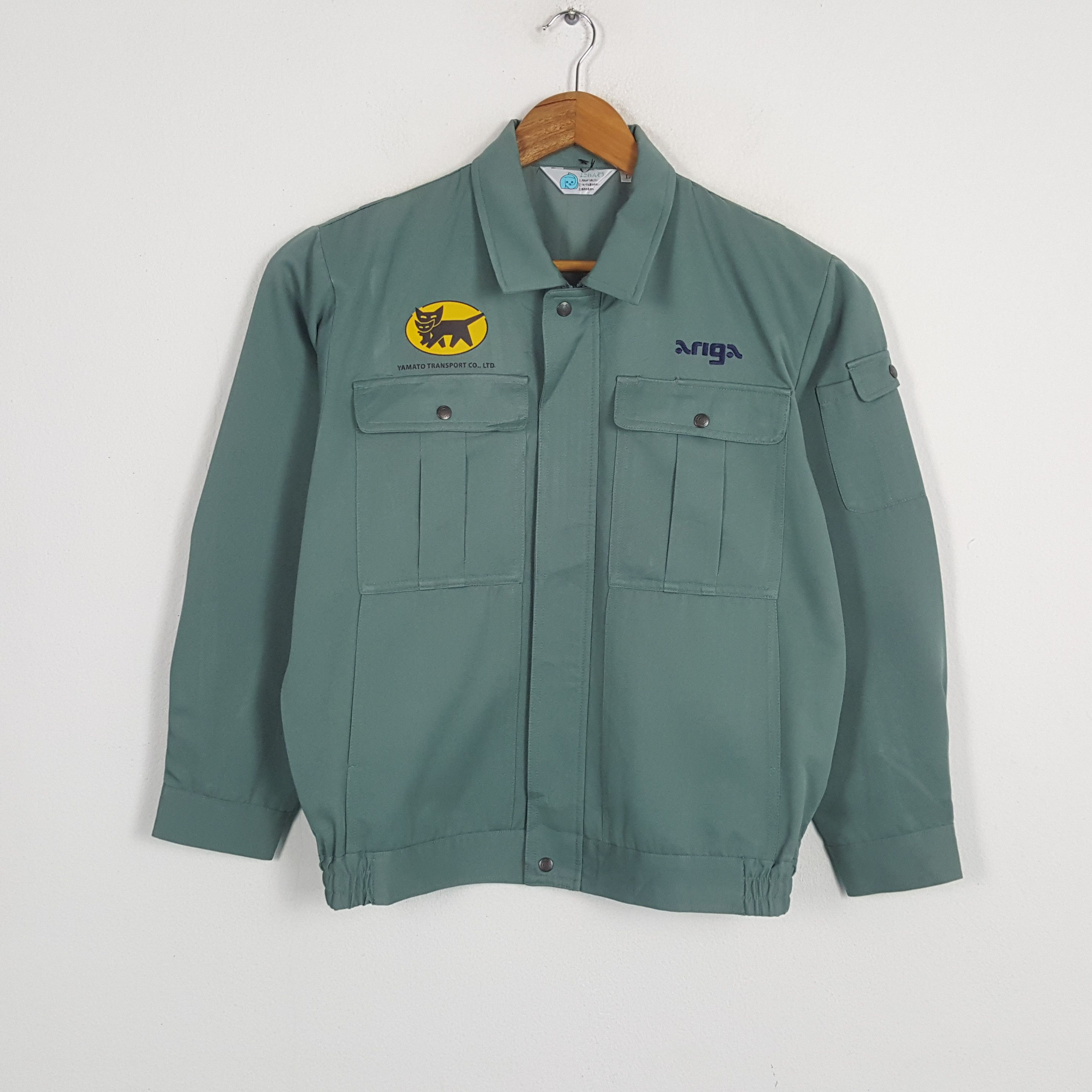 Japanese Brand × Vintage Vintage YAMATO TRANSPORT Japanese Racing Custom Jacket Size US L / EU 52-54 / 3 - 3 Thumbnail