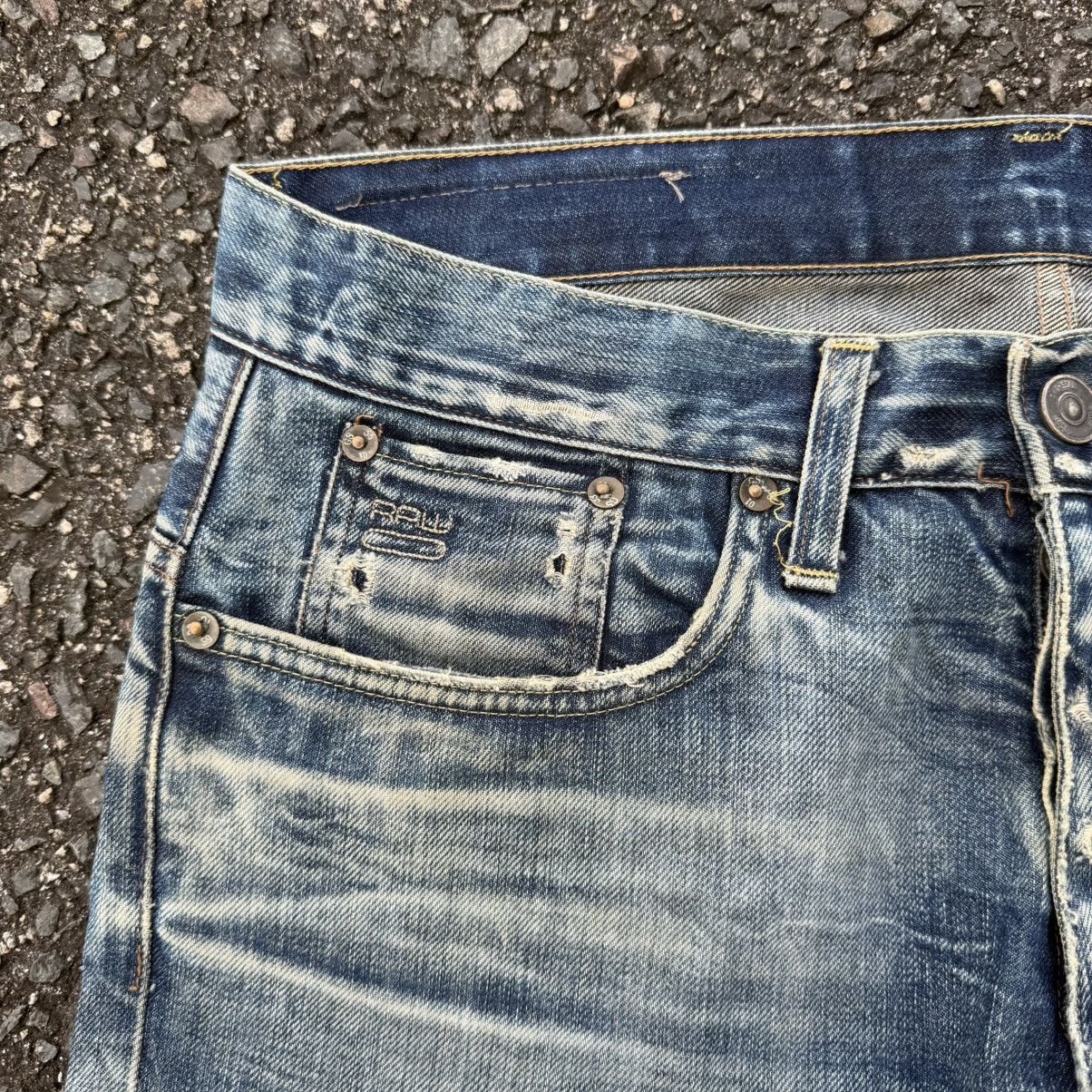 G-Star VINTAGE G STAR ITALY BUTTON FLY FADED JEAN DENIM PANTS Size US 35 - 8 Thumbnail