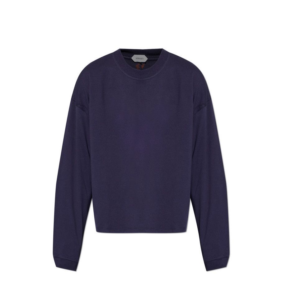 Versace VERSACE Navy Blue Crew Neck Sweatshirt New & Authentic (Wome Size XS / US 0-2 / IT 36-38 - 1 Preview