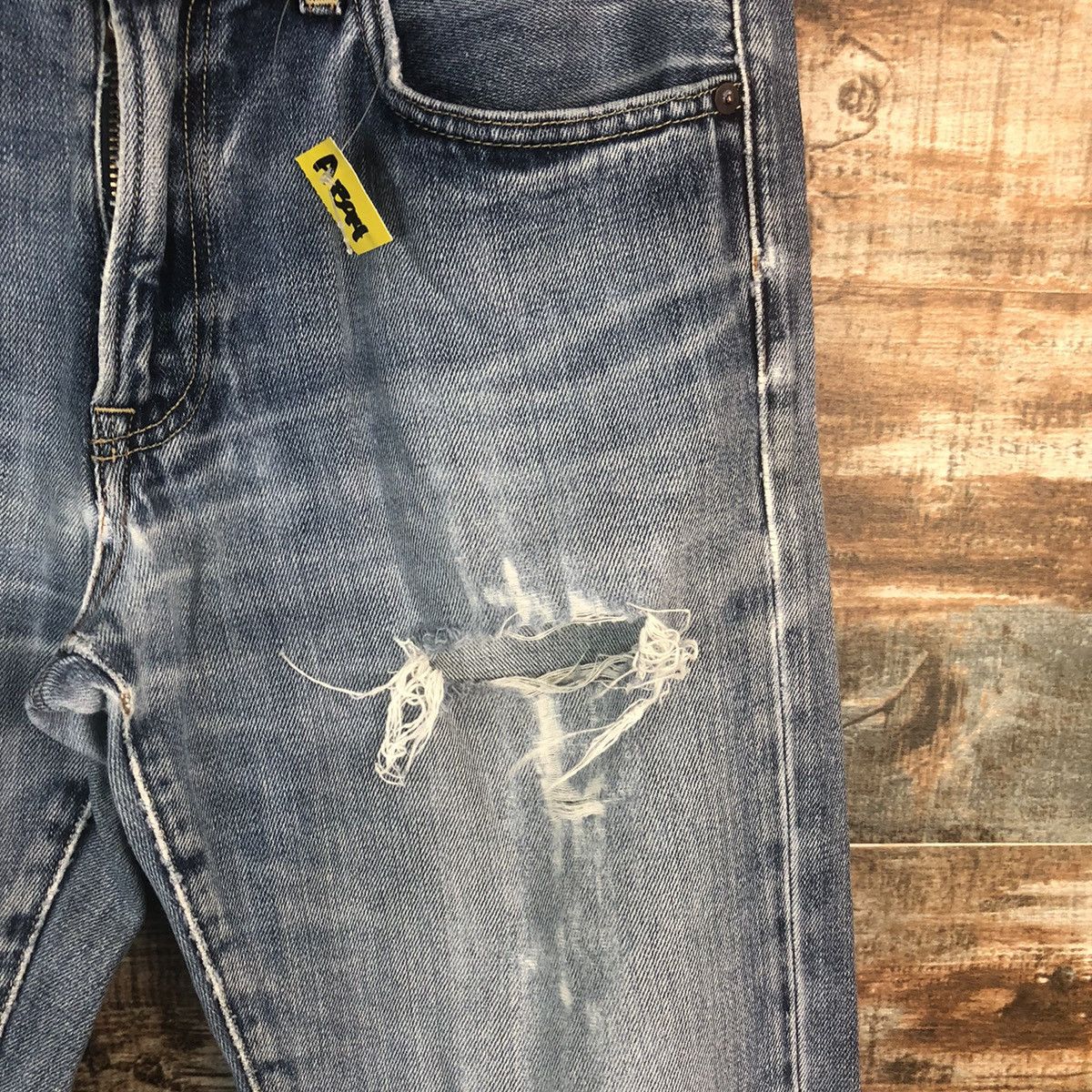 Japanese Brand Uniqlo japan ripped Distressed Denim Pants #A1394 Size US 31 - 10 Thumbnail