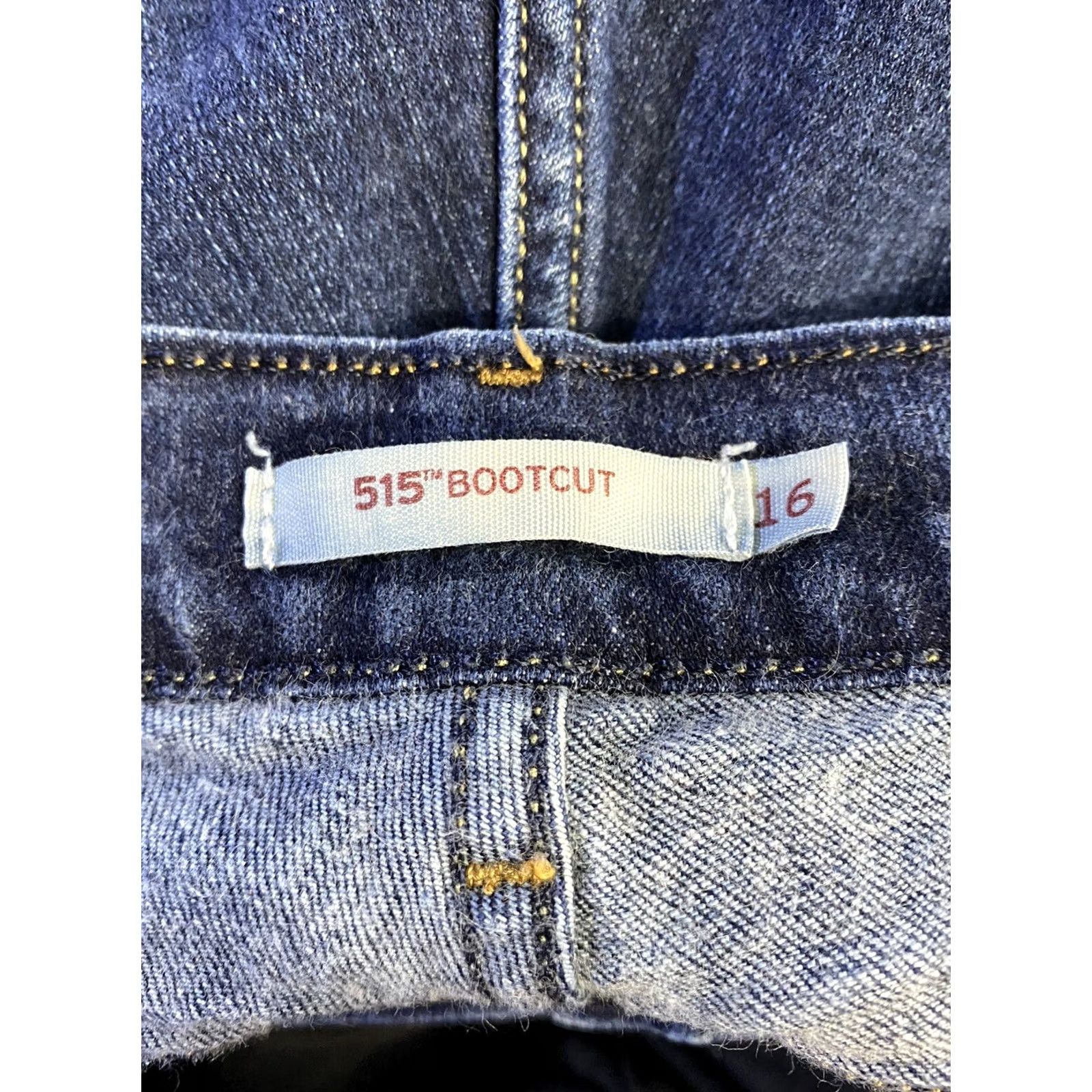 Levi's VINTAGE? Levis 515 Bootcut Womens Jeans Dark Wash Blue Mid Rise size 16s 32x30 Size 38" / US 16 / IT 52 - 4 Thumbnail