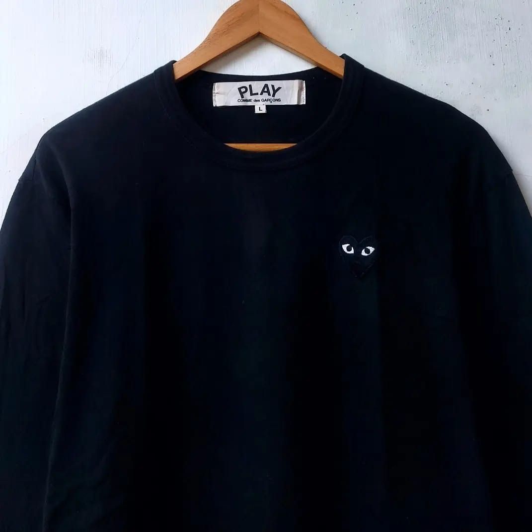 Comme des Garcons × Comme des Garcons PLAY PLAY Comme des Garcons Black Heart Long Sleeve Black Size US L / EU 52-54 / 3 - 3 Thumbnail