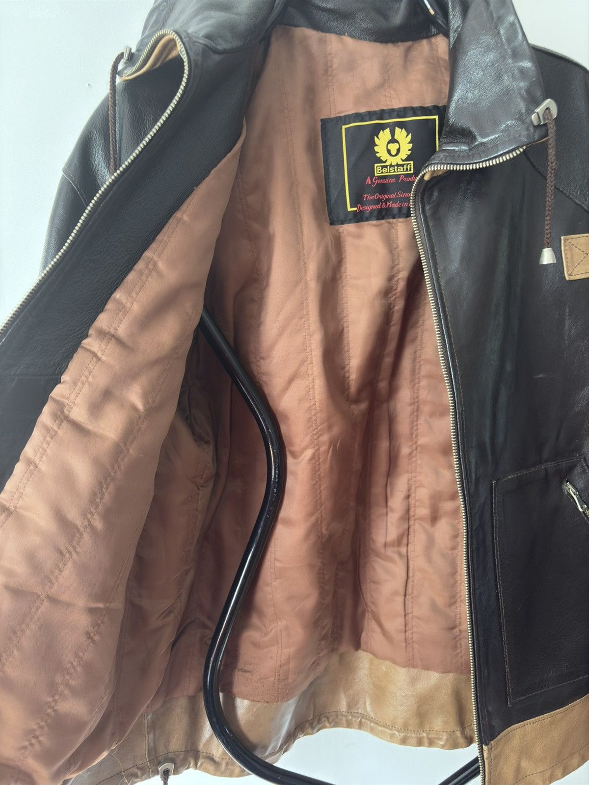 Belstaff × Designer Vintage Belstaff Leather Jacket – Made in England Size US L / EU 52-54 / 3 - 7 Thumbnail