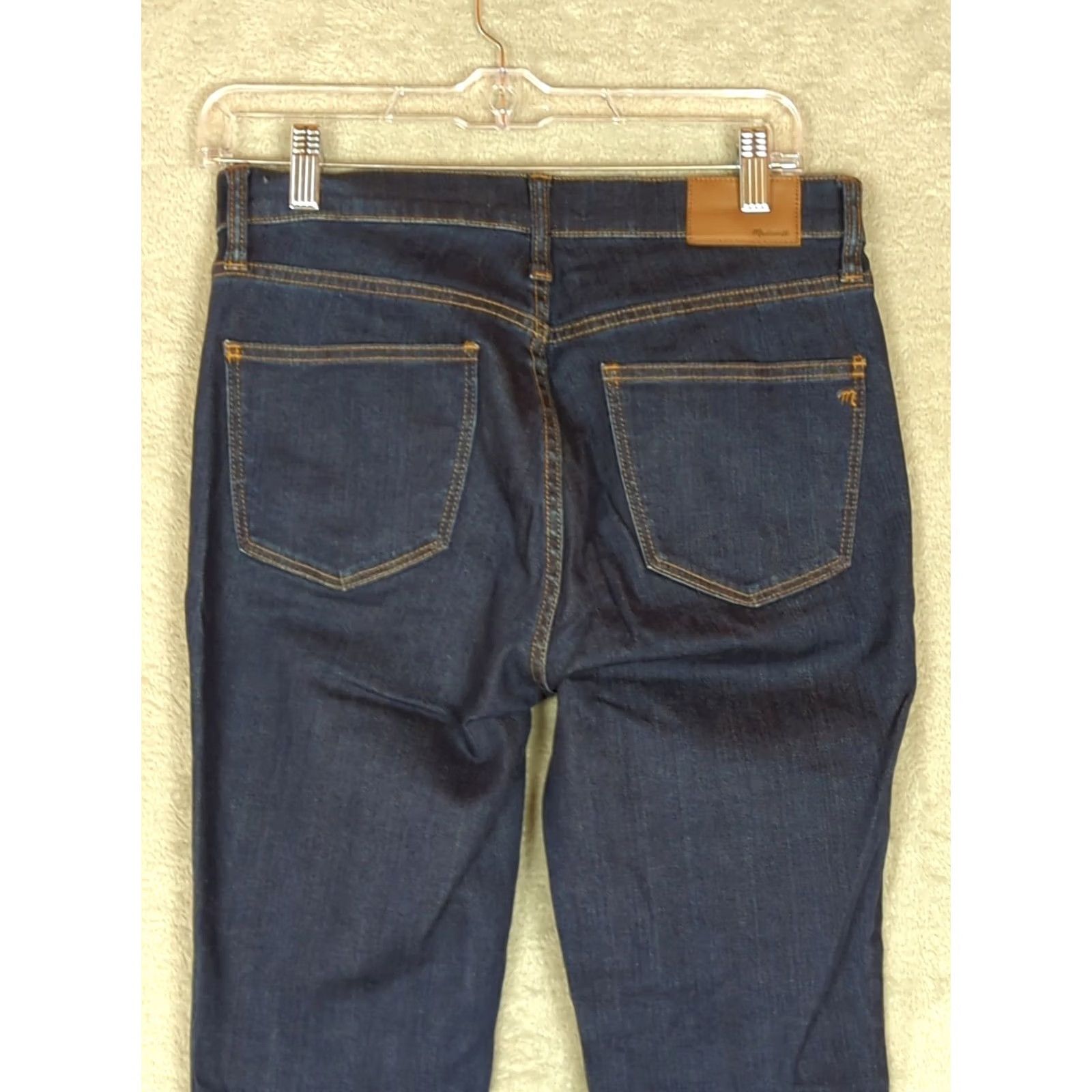 Madewell Madewell 10" High Rise Skinny Jeans Dark Wash 28 Slim Fit Cigarette Pencil Jeans Women Size 28" / US 6 / IT 42 - 4 Thumbnail